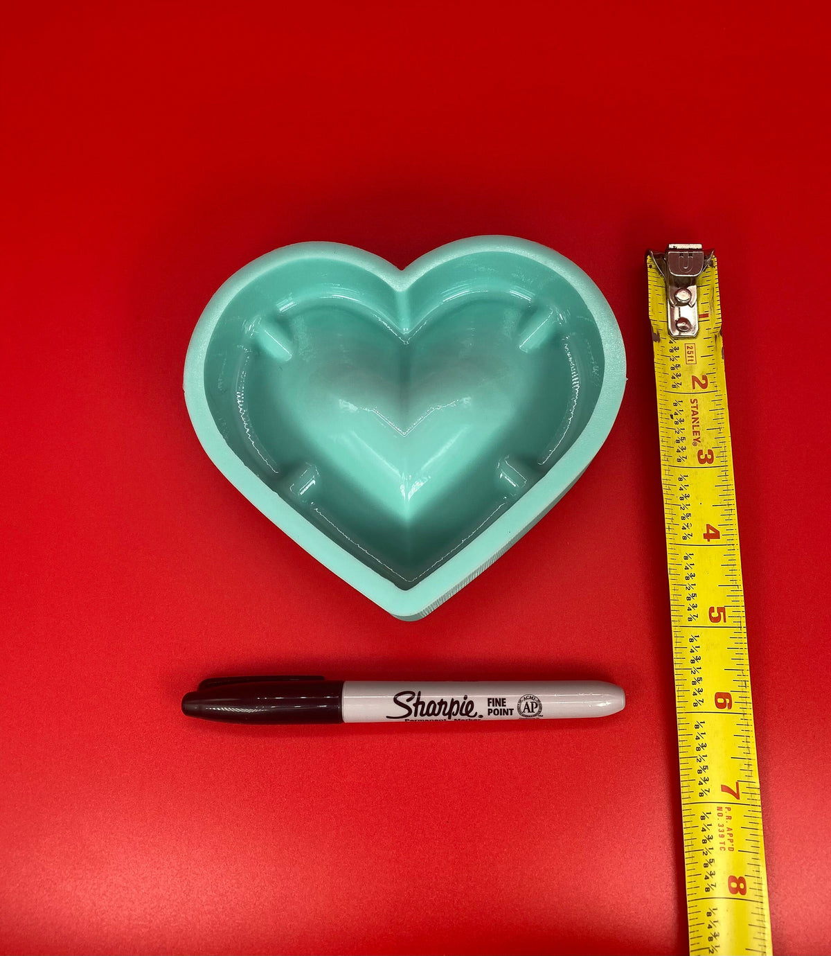 Heart Ashtray Mold, Ashtray Silicone Mold, Heart Molds
