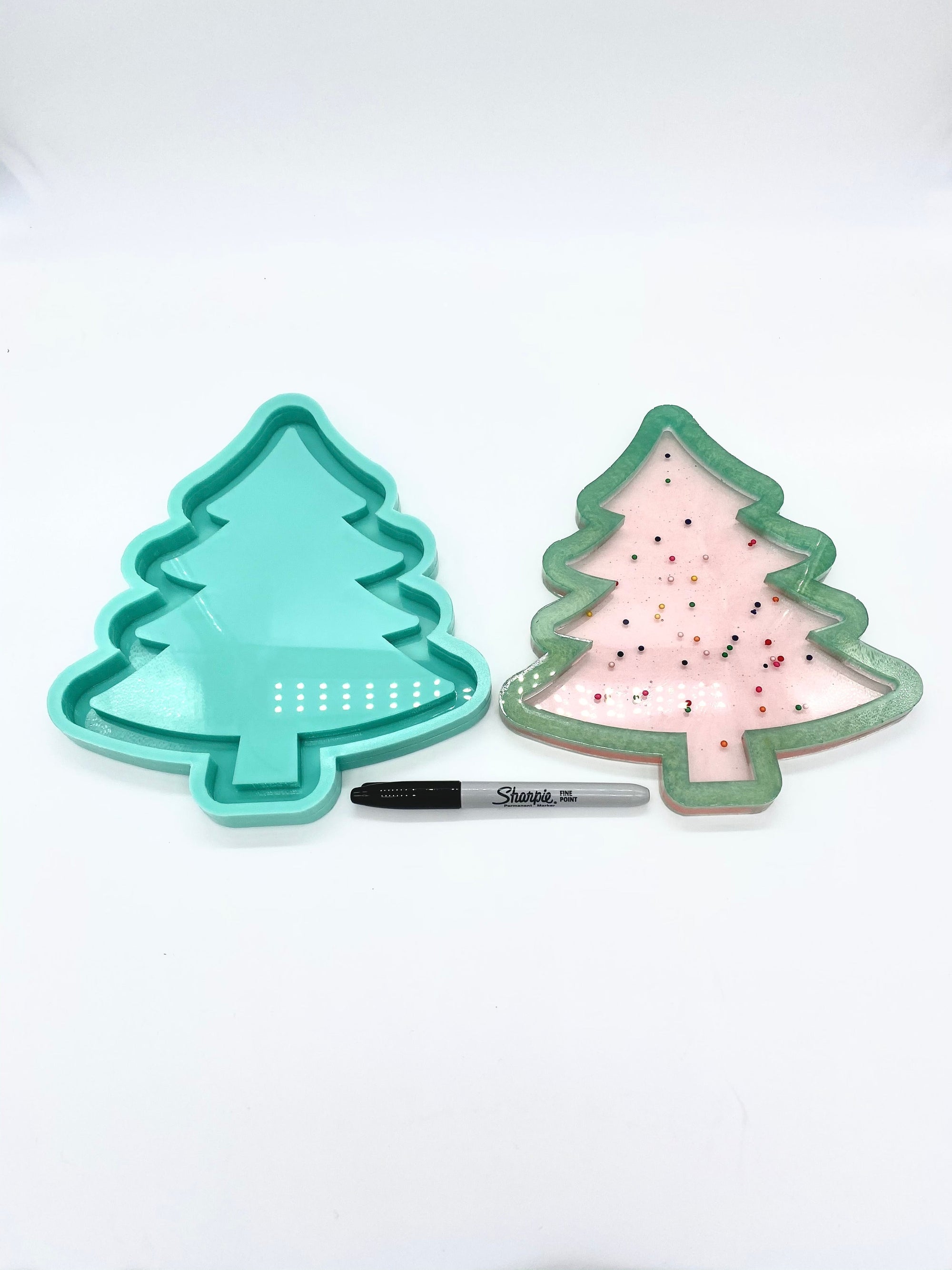 Christmas Tree Tray Mold | Sizes - 5", 7", 9" |