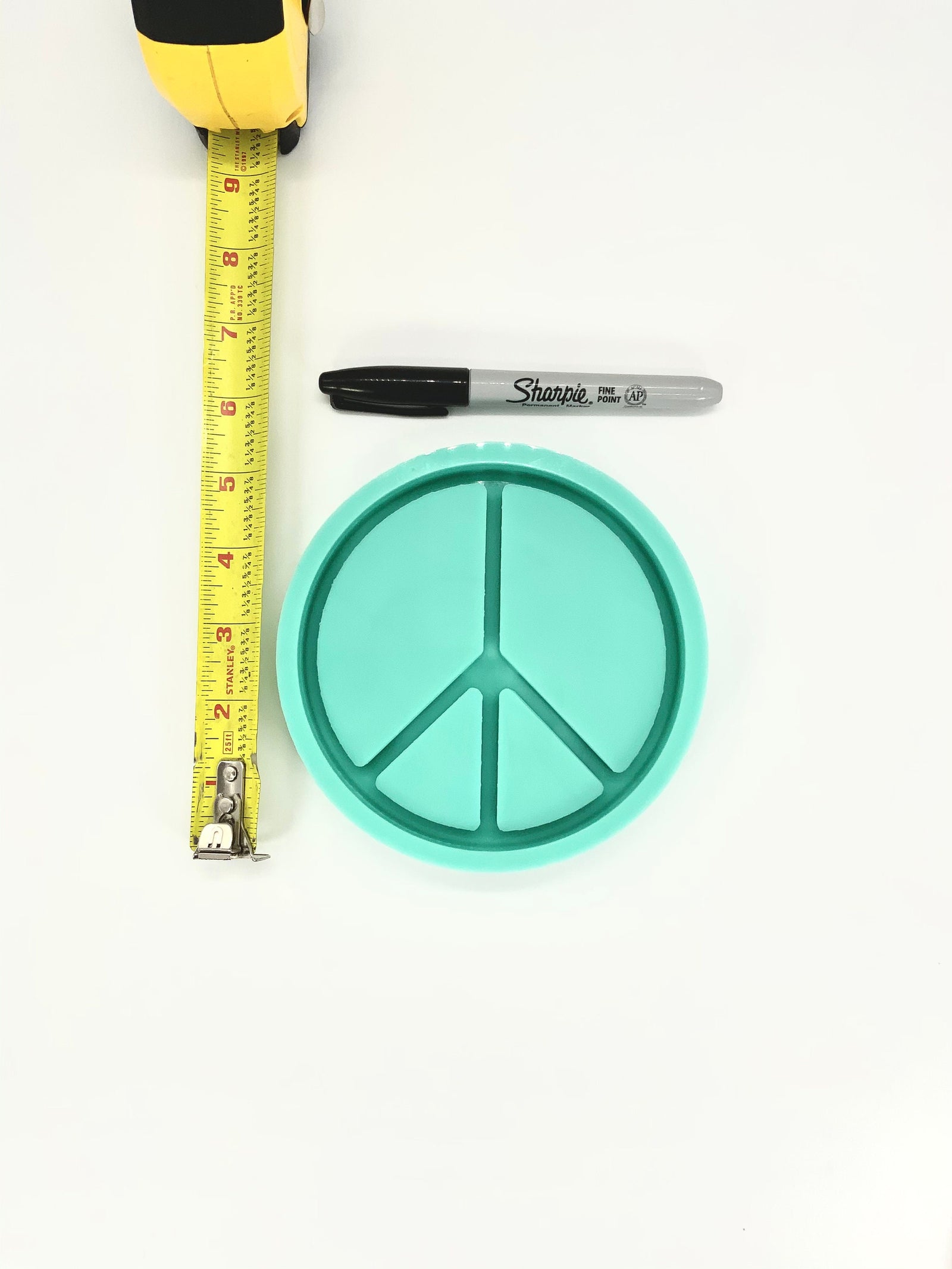 Peace Sign Tray Silicone Mold | 5" |