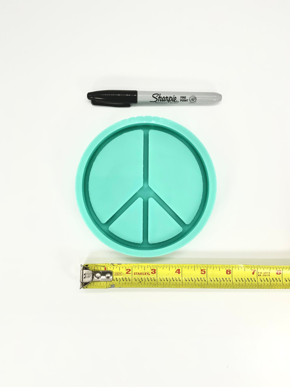 Peace Sign Tray Silicone Mold | 5" |
