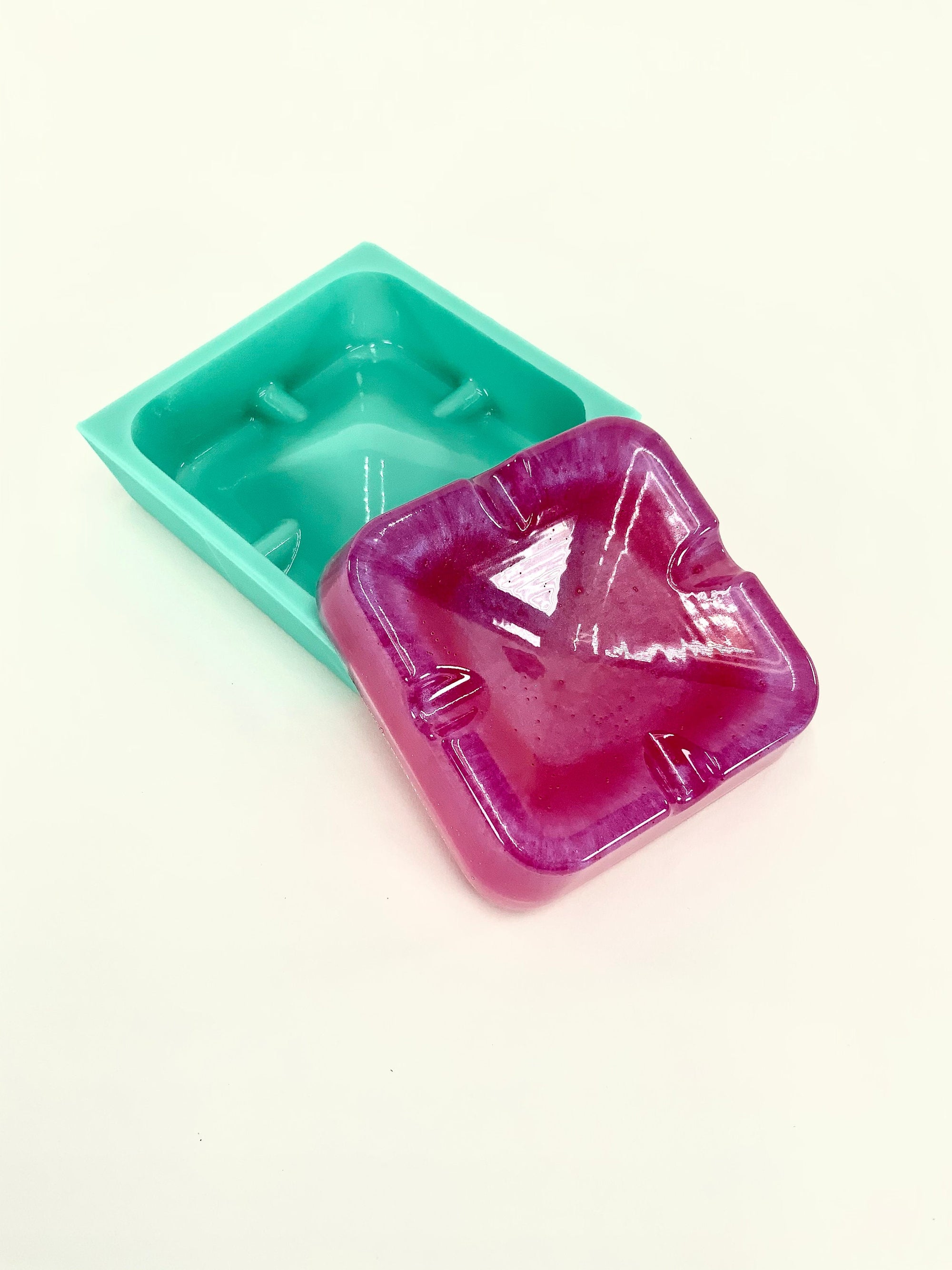 Square Ashtray Mold, Ashtray Silicone Mold, Resin Molds for Ashtray, Ash Tray Mold, Silicone Ashtray Mold, Square Molds