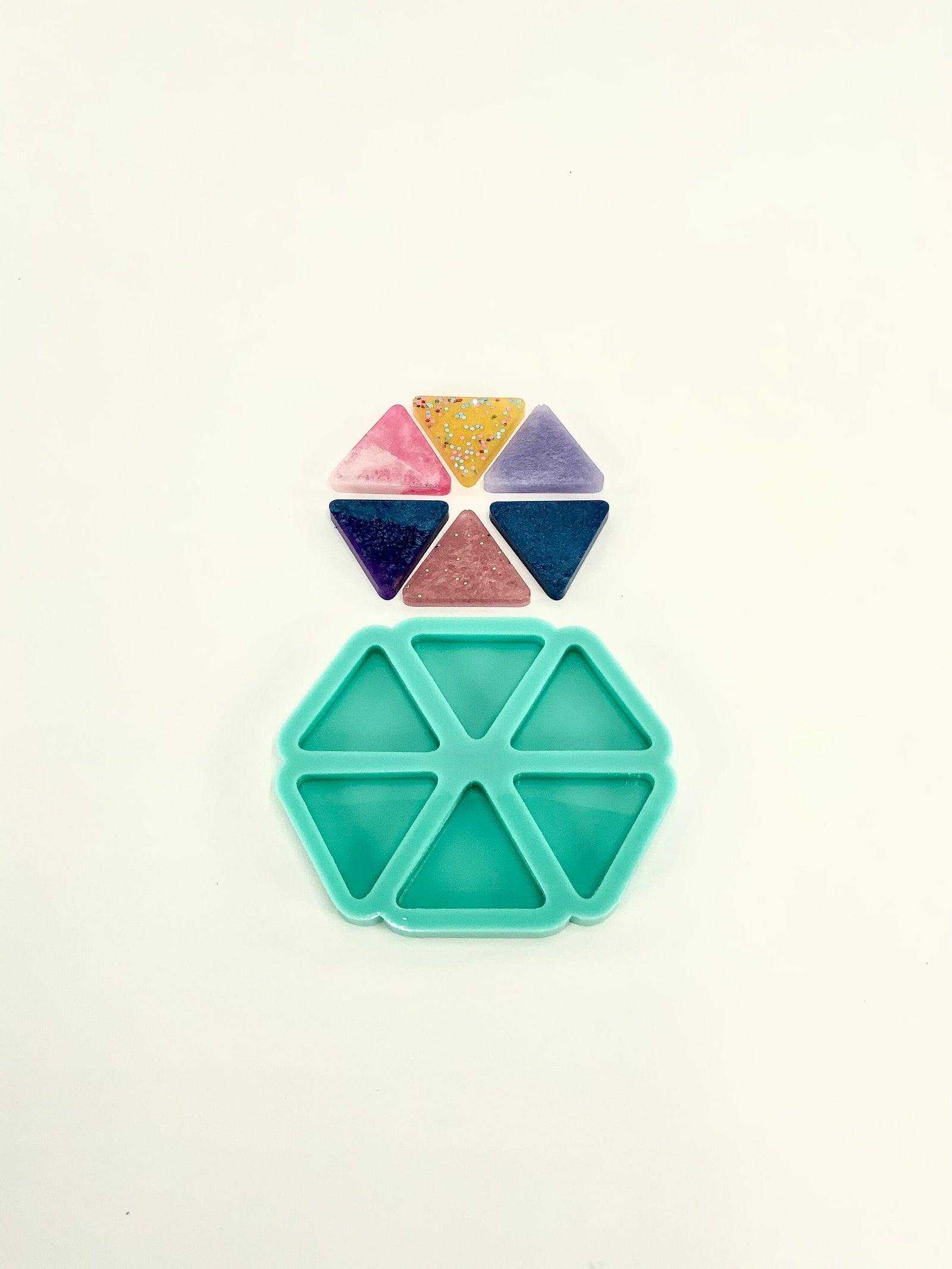 Triangle Mold | 1.75”x1.75”x.25” | Keychain Mold, Magnet Mold