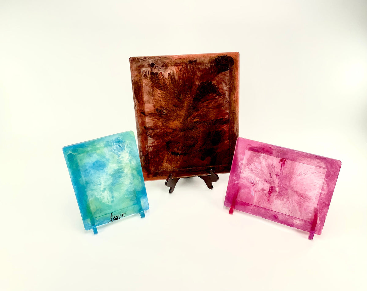 Picture Frame with optional Stand Silicone Mold - 4x6", 5x7", and 8x10" Photos