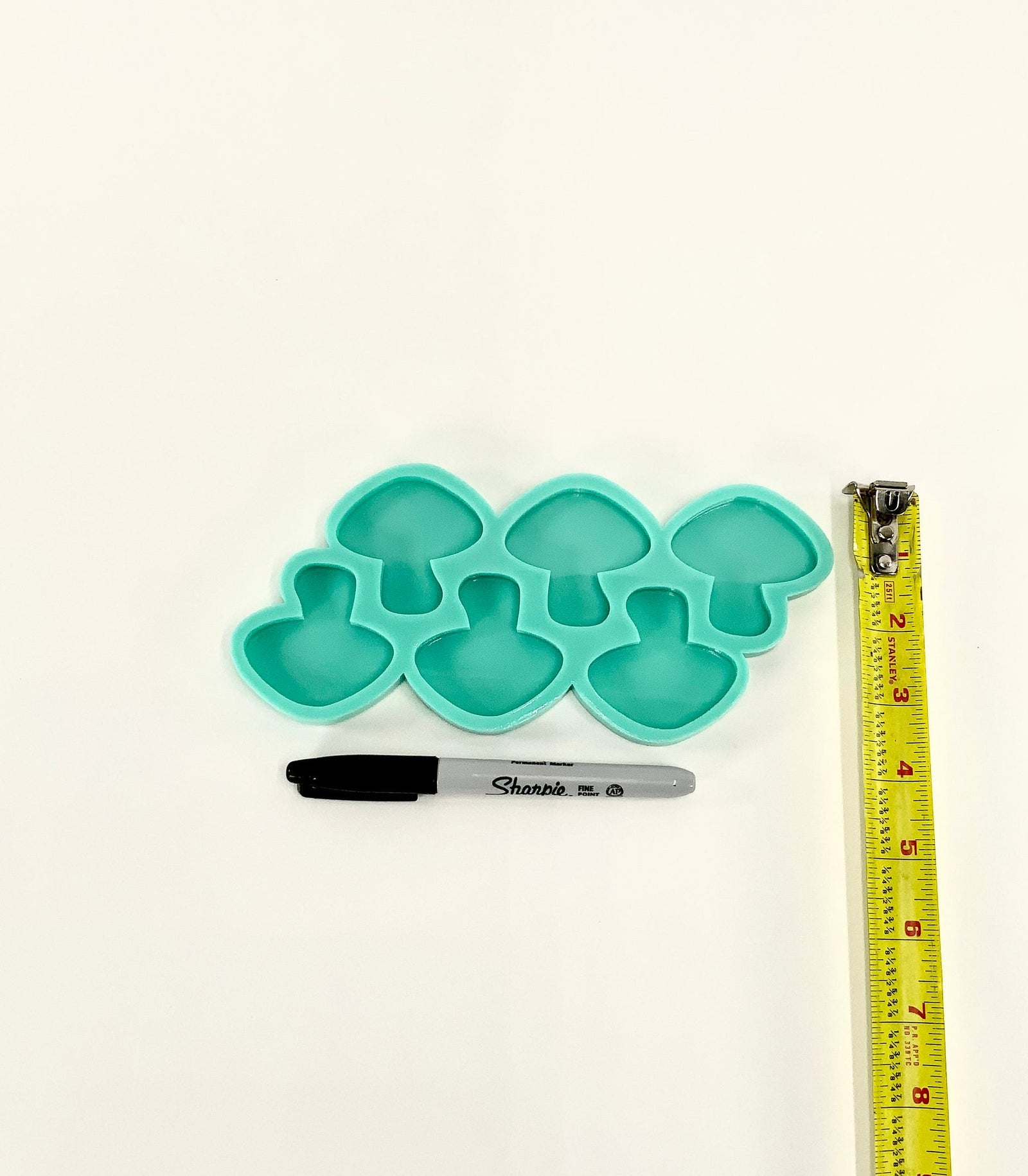 Mushroom Mold | 2” x 2” x .25”| Keychain Mold, Magnet Mold