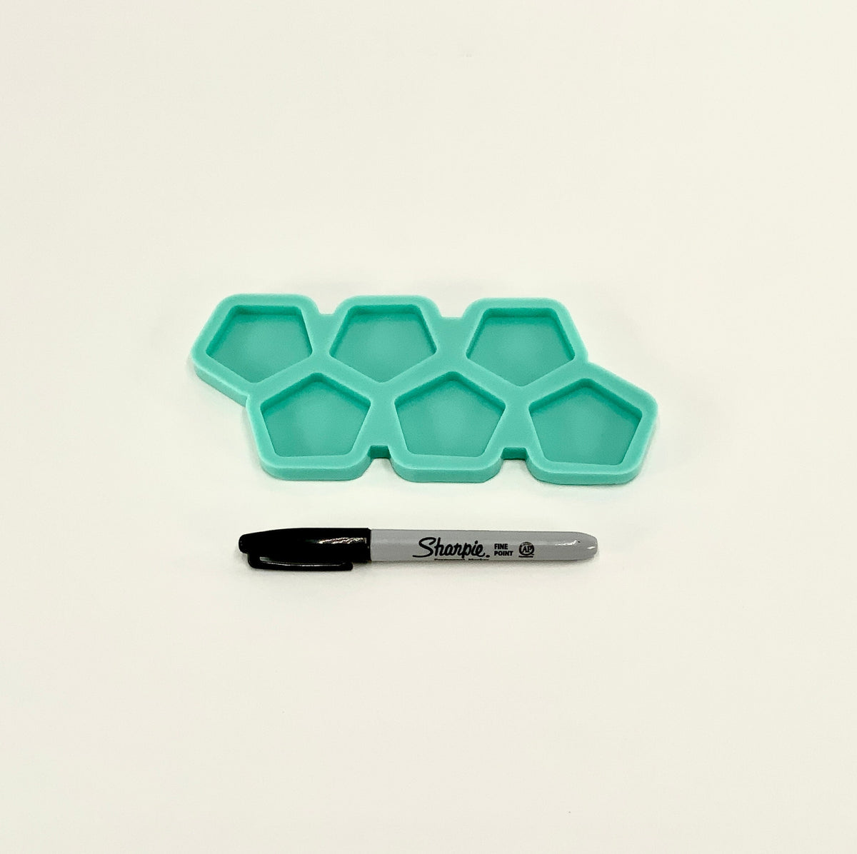 Geometric Mold | 1.75”x1.75”x.25” | Keychain Mold, Magnet Mold, Hair Clip Mold, Pentagon Mold