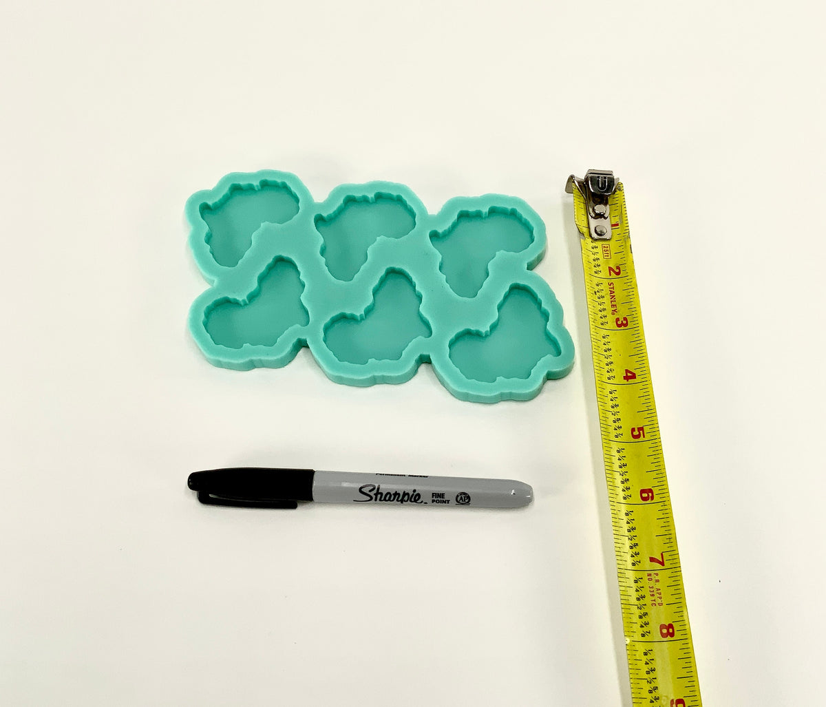 Africa Keychain Molds | 2”x2”x.25” | Hair Clip Molds, Magnet Molds, Earring Molds