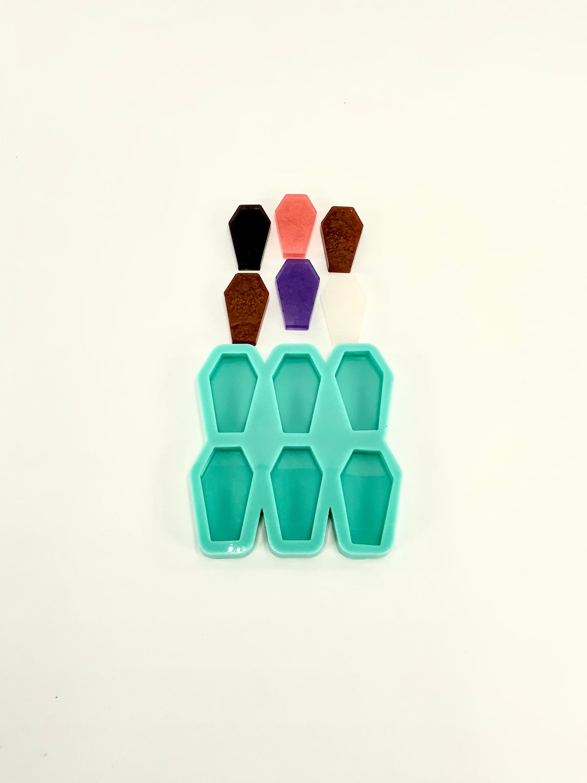 Coffin Keychain Mold | 2”x1”x.25” | Magnet Mold, Earring Mold, Hair Clip Mold