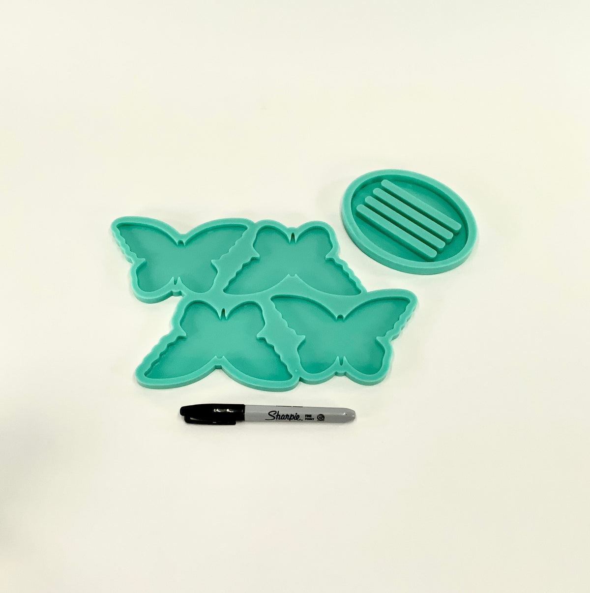 Butterfly Coaster Mold | 4.75"x 2.75" | Coaster Mold Set