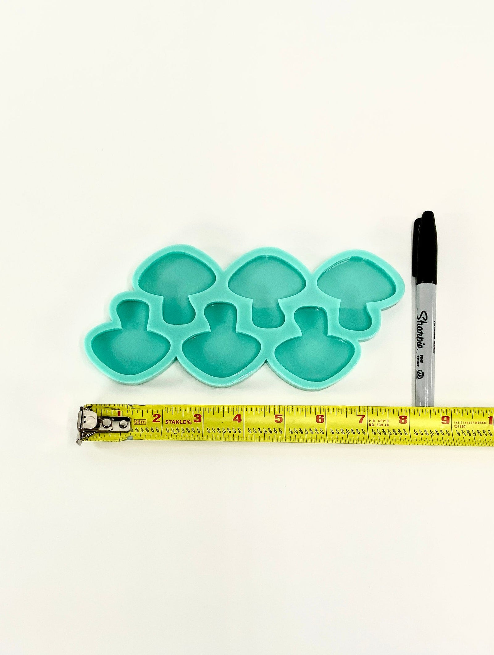 Mushroom Mold | 2” x 2” x .25”| Keychain Mold, Magnet Mold