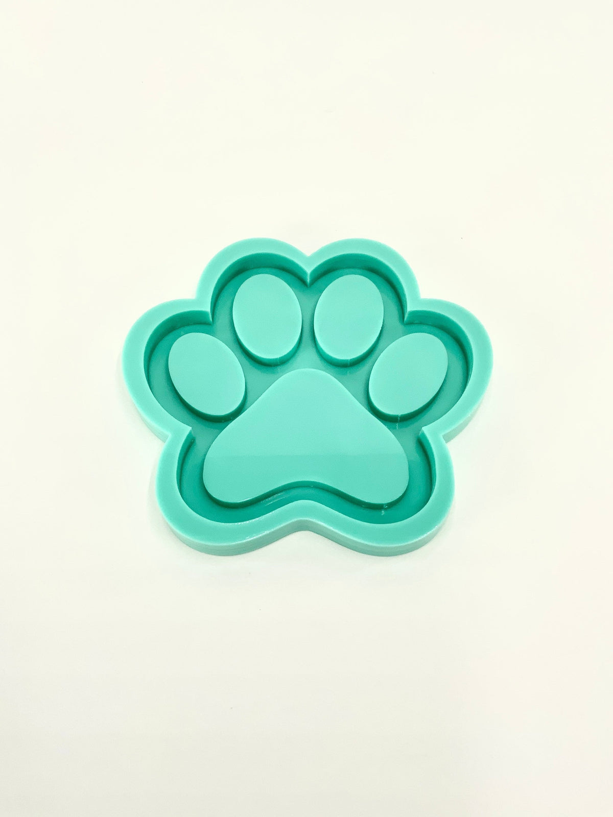 Paw Print Tray Silicone Mold | 7”x 7” | Dog Paw Print Mold, Cat Paw Print Mold