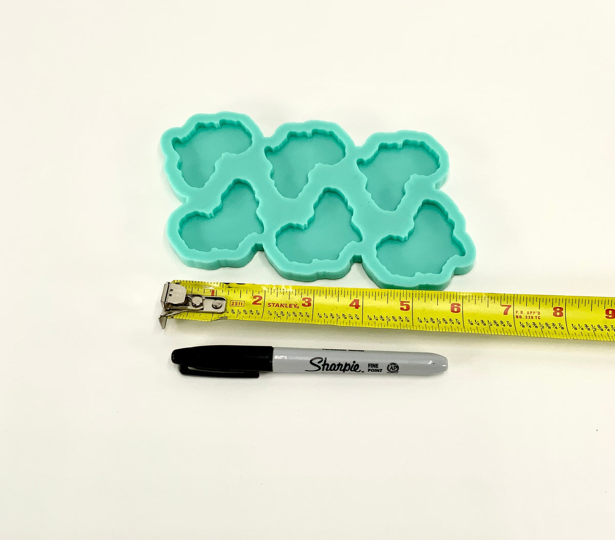 Africa Keychain Molds | 2”x2”x.25” | Hair Clip Molds, Magnet Molds, Earring Molds