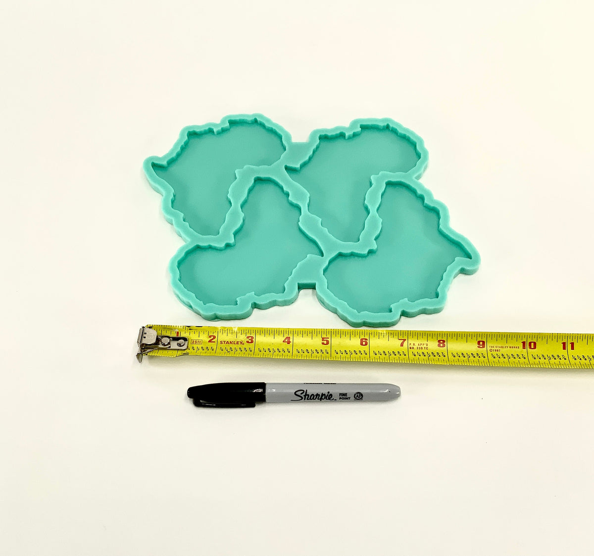 Africa Coaster Set Silicone Mold | 4" X 4" |