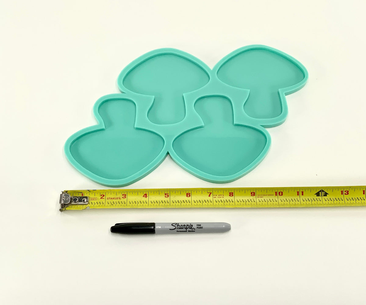 Mushroom Coaster Mold Set, Mushroom Mold