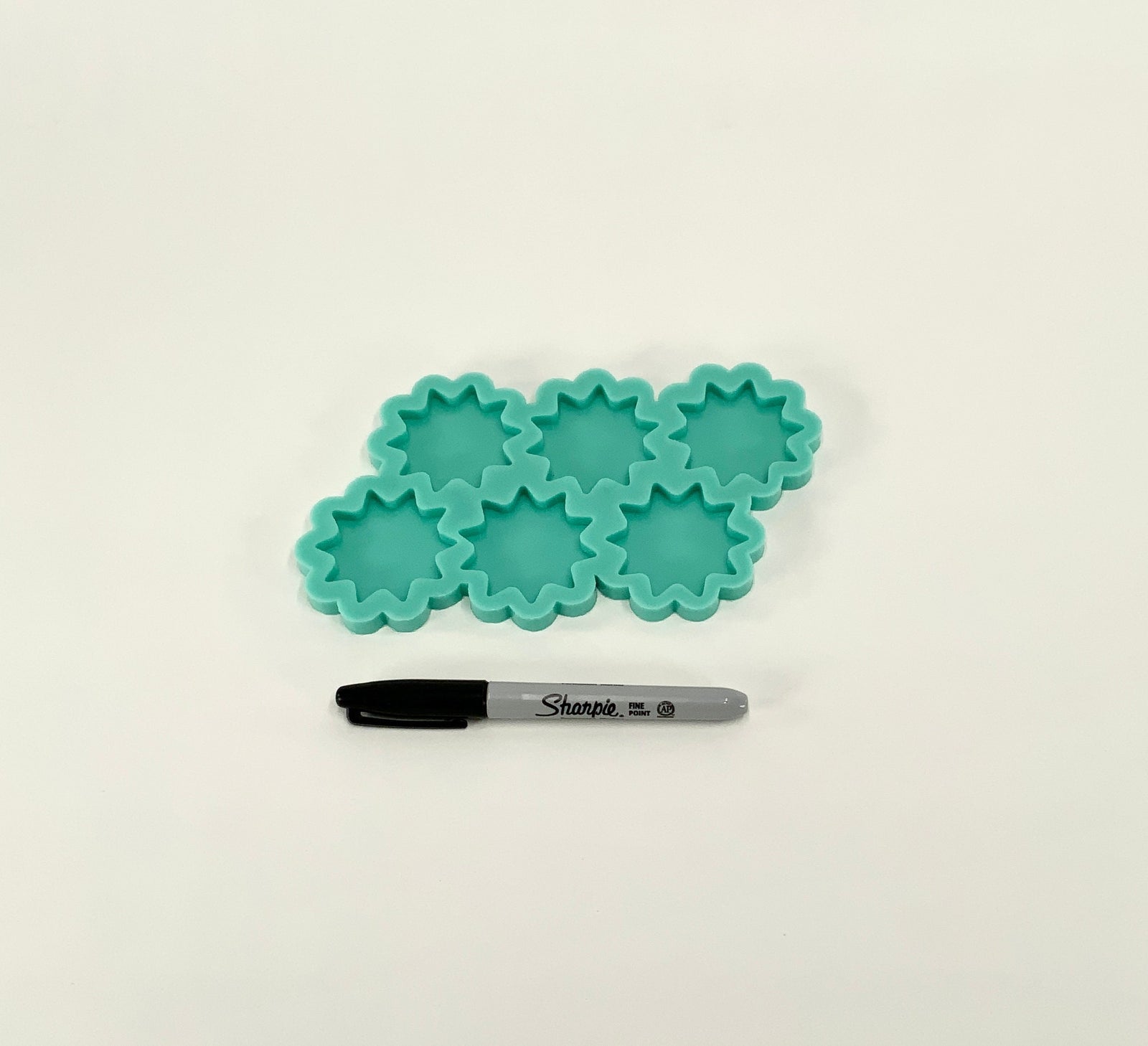 Starburst Mold | 2”x2”x.25” | Keychain Mold, Magnet Mold