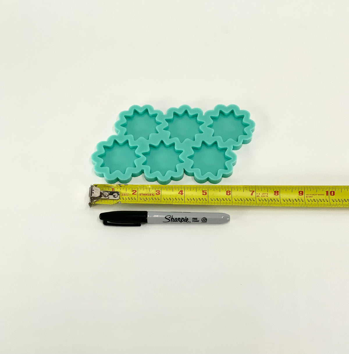 Starburst Mold | 2”x2”x.25” | Keychain Mold, Magnet Mold