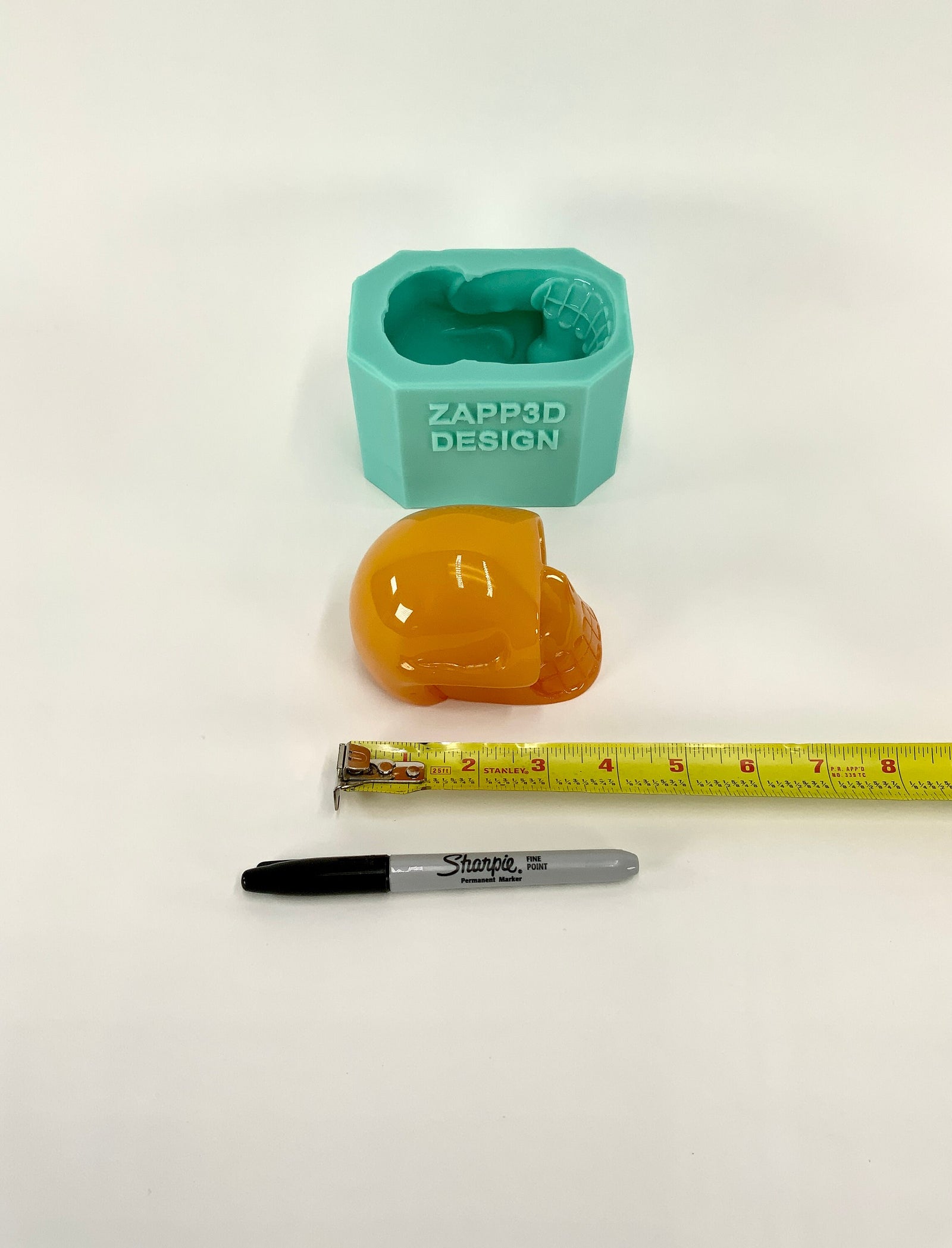 Skull Mold for Resin |2”, 3”, 4” | Spooky Mold, Halloween Mold