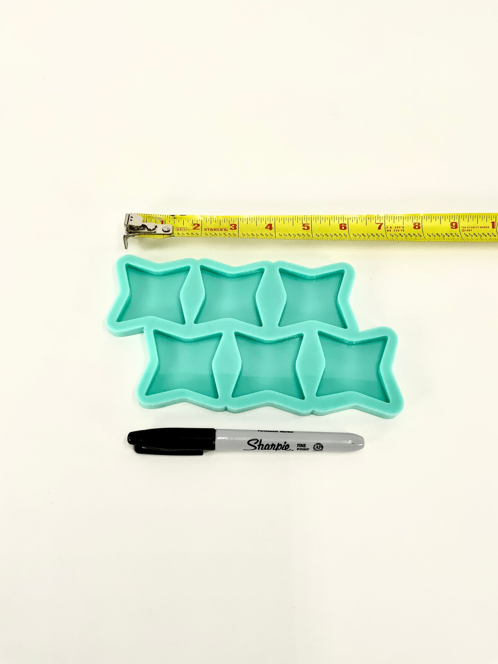 Ninja Star Mold | 2.5”x2.5”x.25” | Keychain Mold, Magnet Mold, Hair Clip Mold