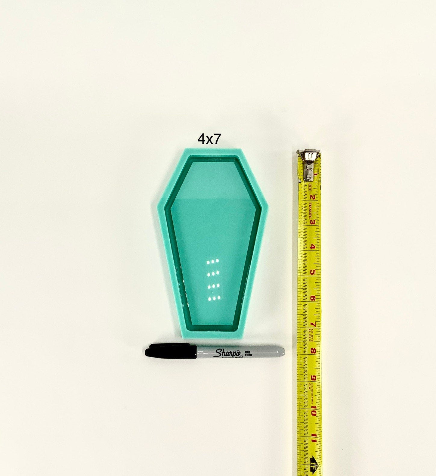 Coffin Tray Silicone Mold | Sizes - 4"x7", 5"x9", 7"x13" |