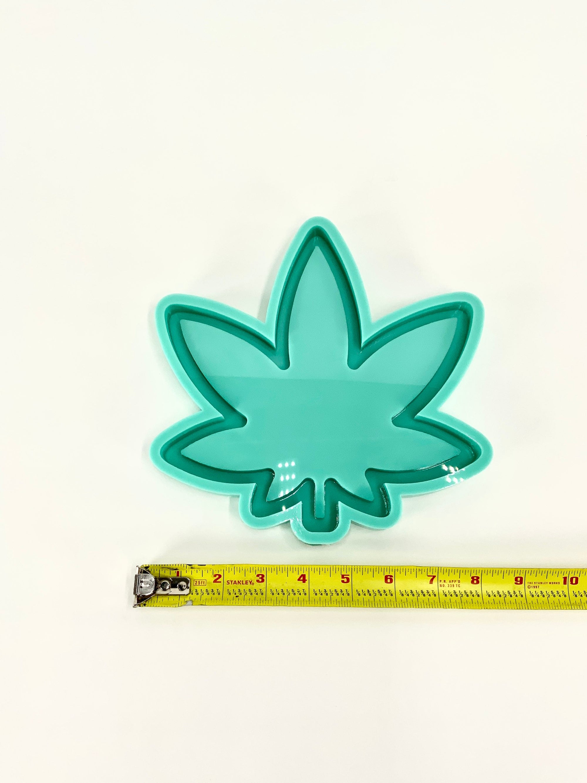 Pot Leaf Tray Mold | Sizes - 5.5", 8", 10" | Weed Tray Mold