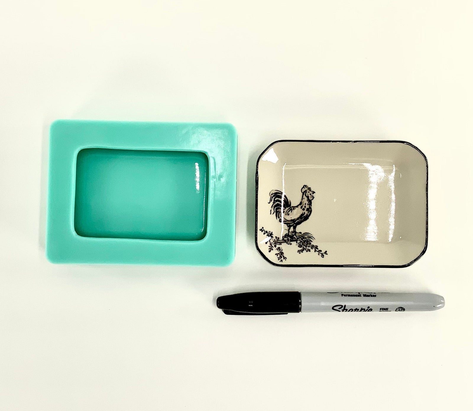 Rectangle Mold | 4”x 3” | Jewelry Dish Mold