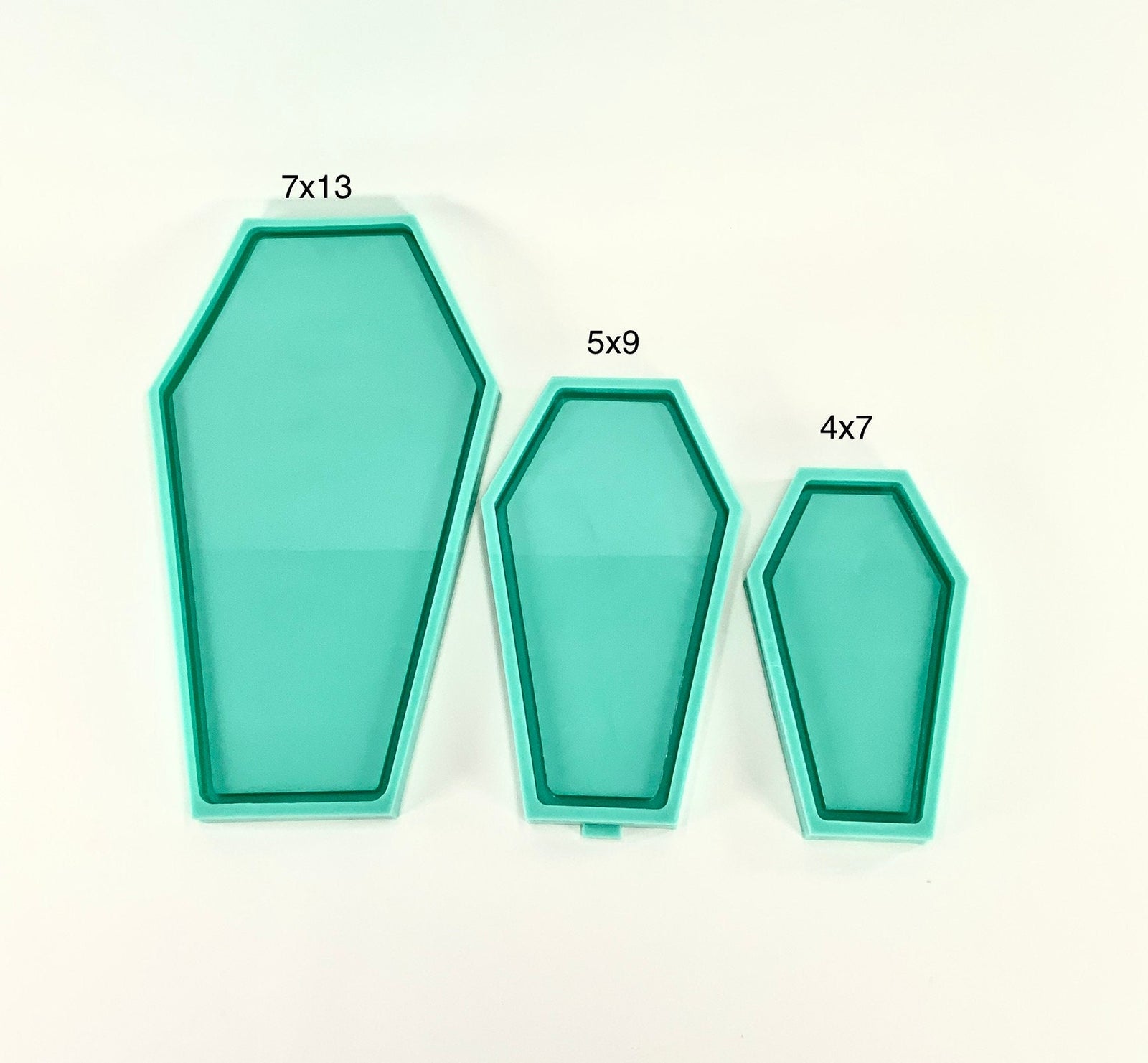 Coffin Tray Silicone Mold | Sizes - 4"x7", 5"x9", 7"x13" |