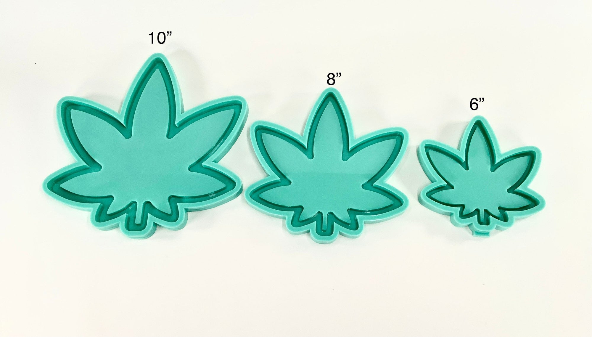 Pot Leaf Tray Mold | Sizes - 5.5", 8", 10" | Weed Tray Mold