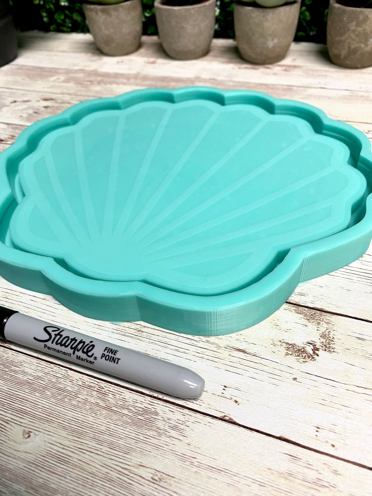 Shell Tray Silicone Mold | 9”x 9” |