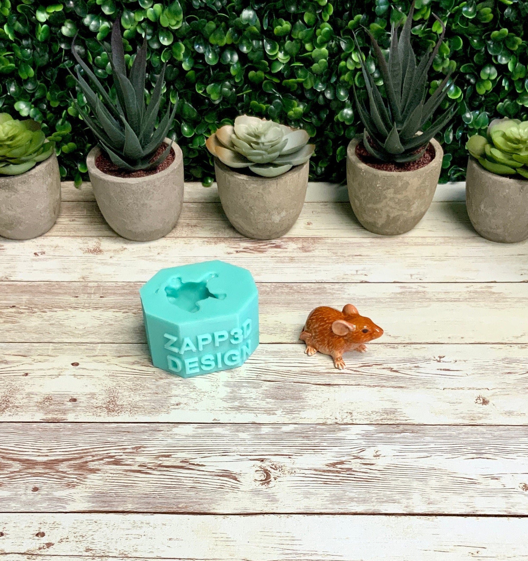 succulent resin mold Mouse Mold, 3D Resin Mold