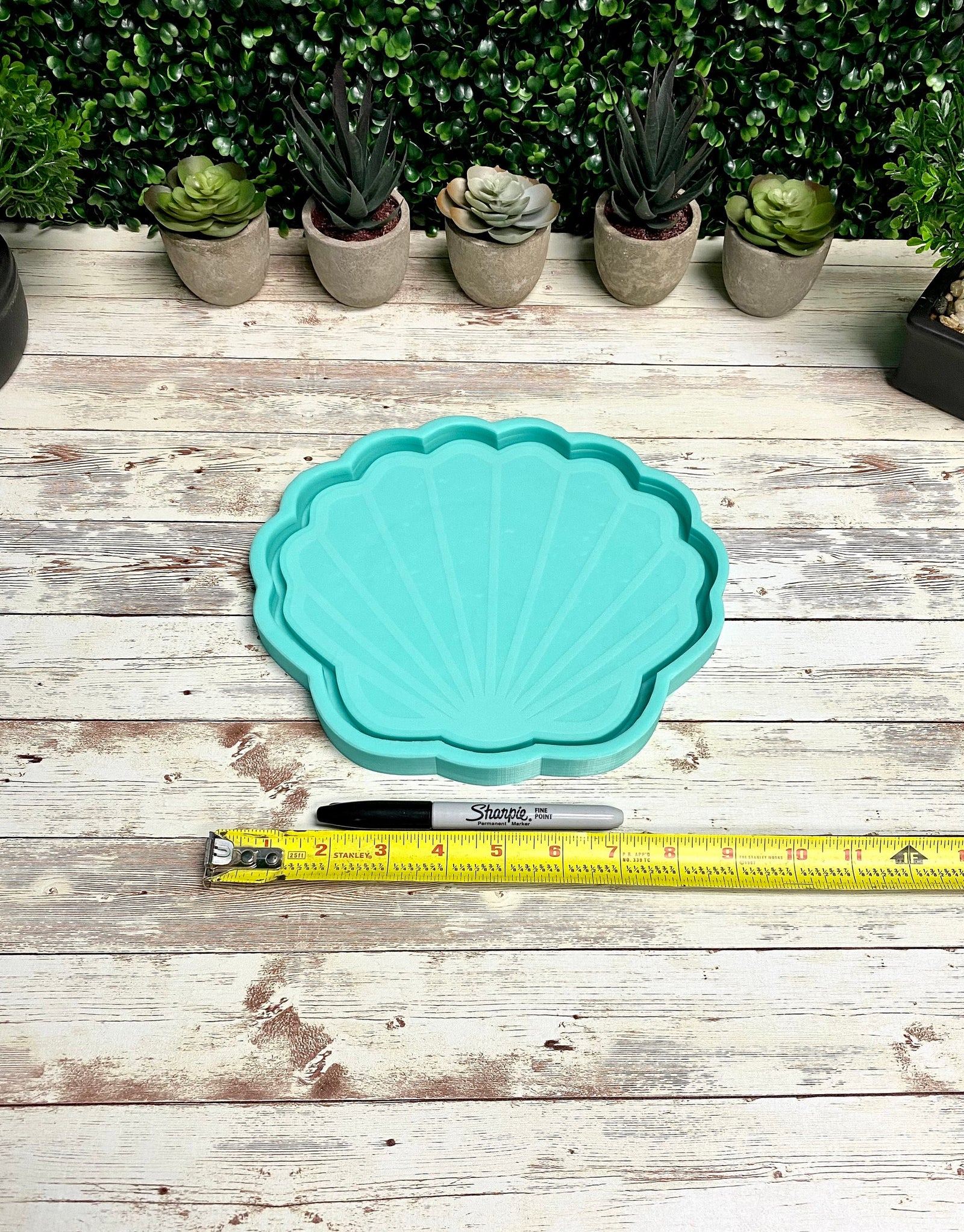 Shell Tray Silicone Mold | 9”x 9” |