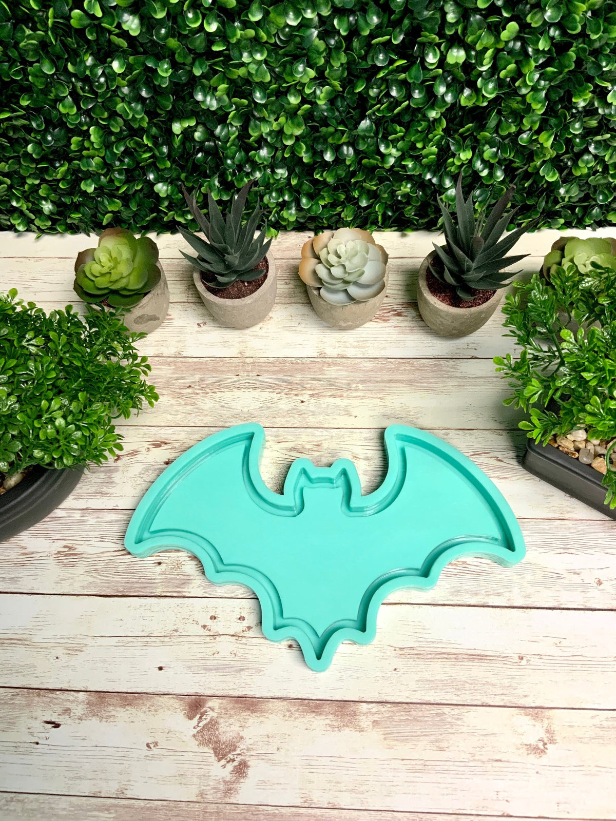 Bat Tray Mold | 10”x 6” | Halloween Mold, Spooky Mold