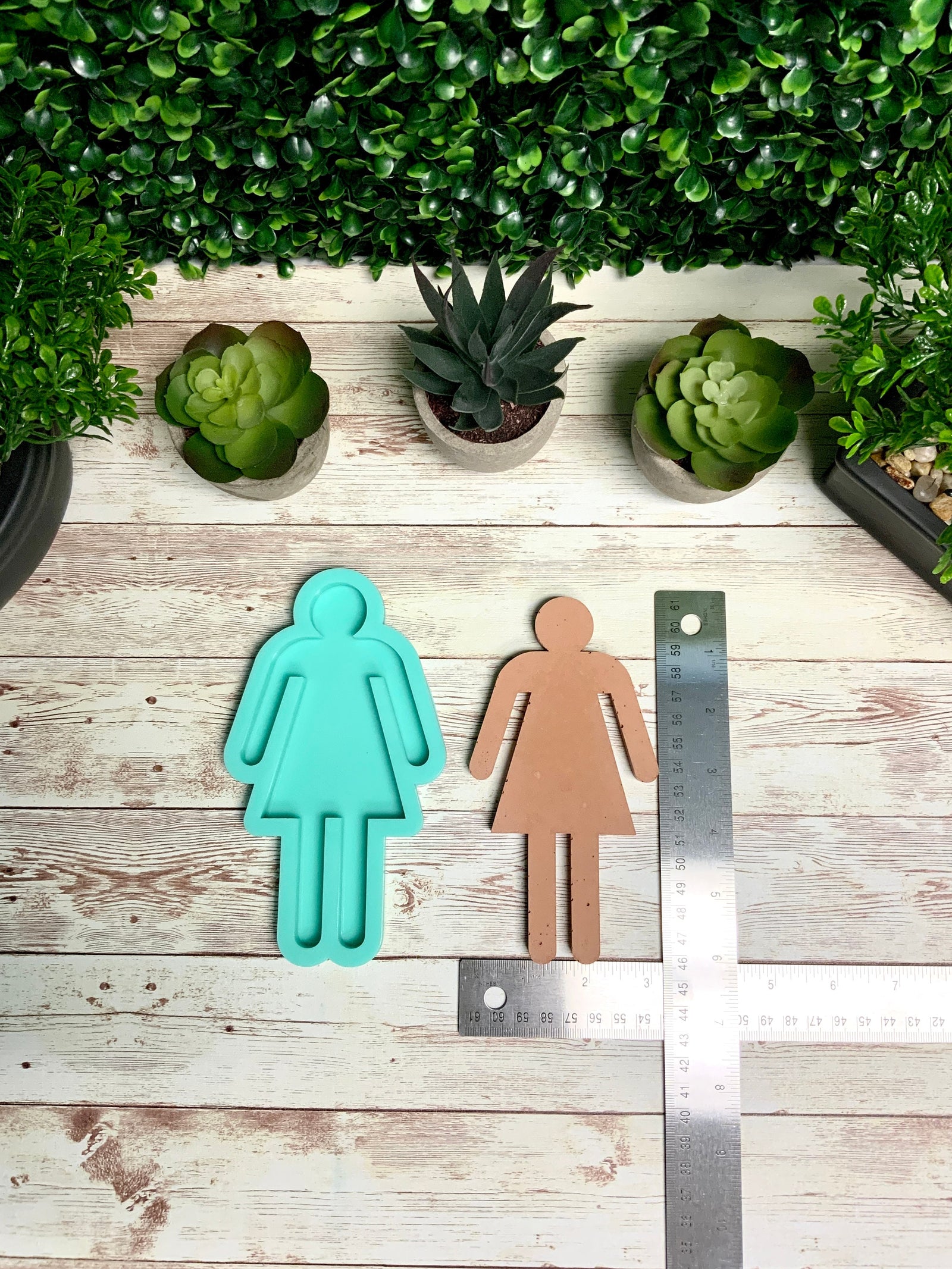 Bathroom People Silicone Mold for Resin