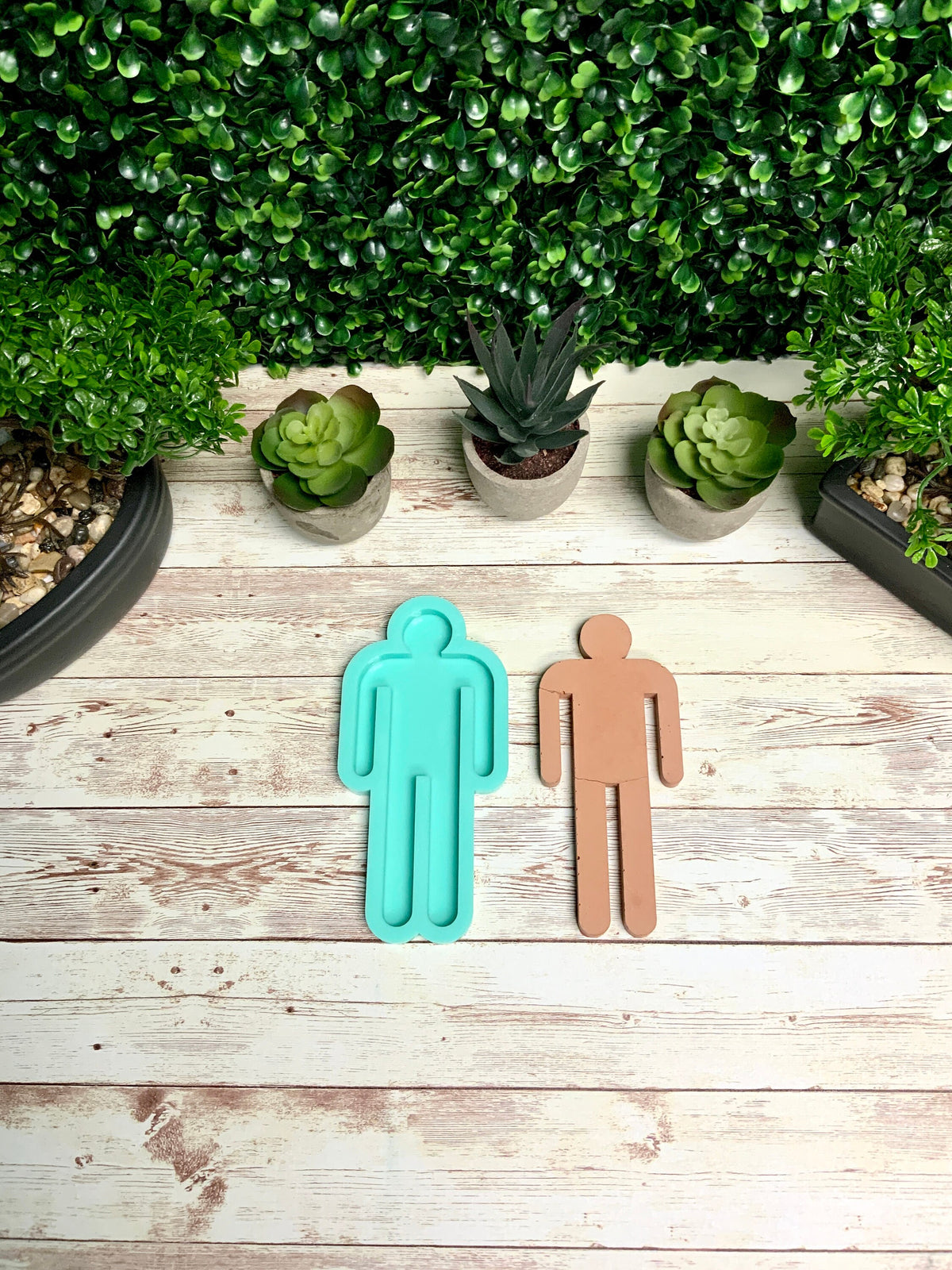 Bathroom People Silicone Mold for Resin