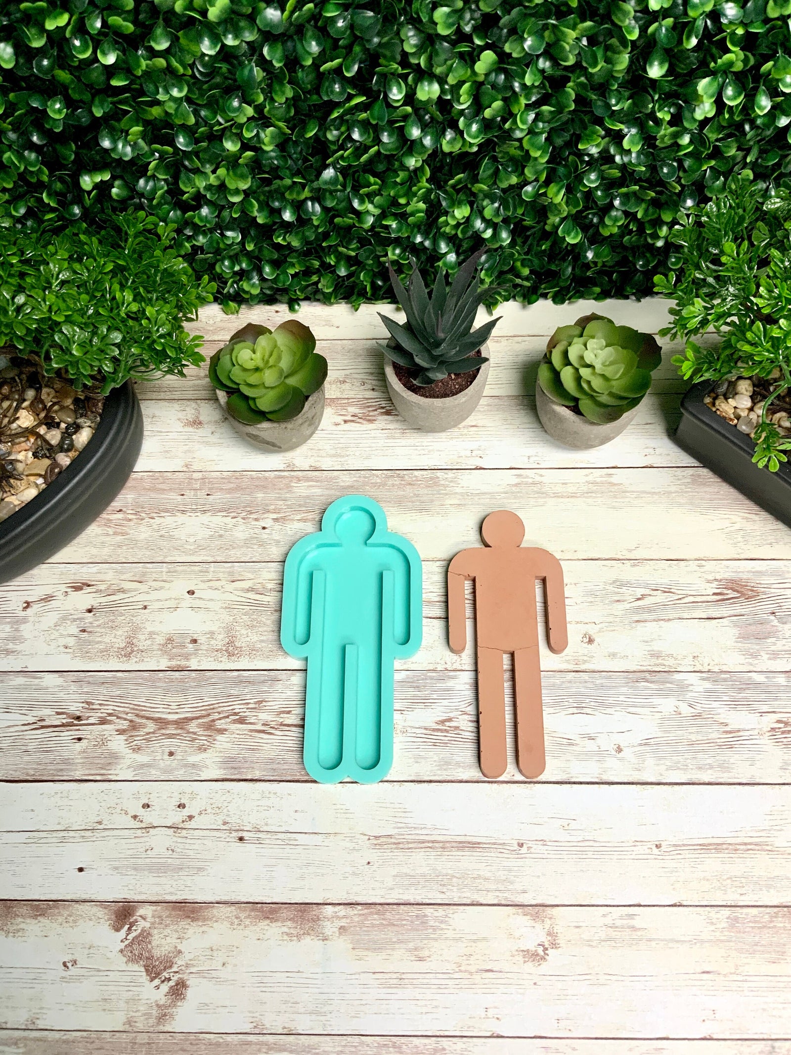 Bathroom People Silicone Mold for Resin