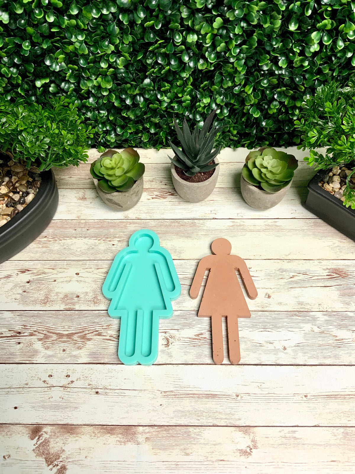 Bathroom People Silicone Mold for Resin