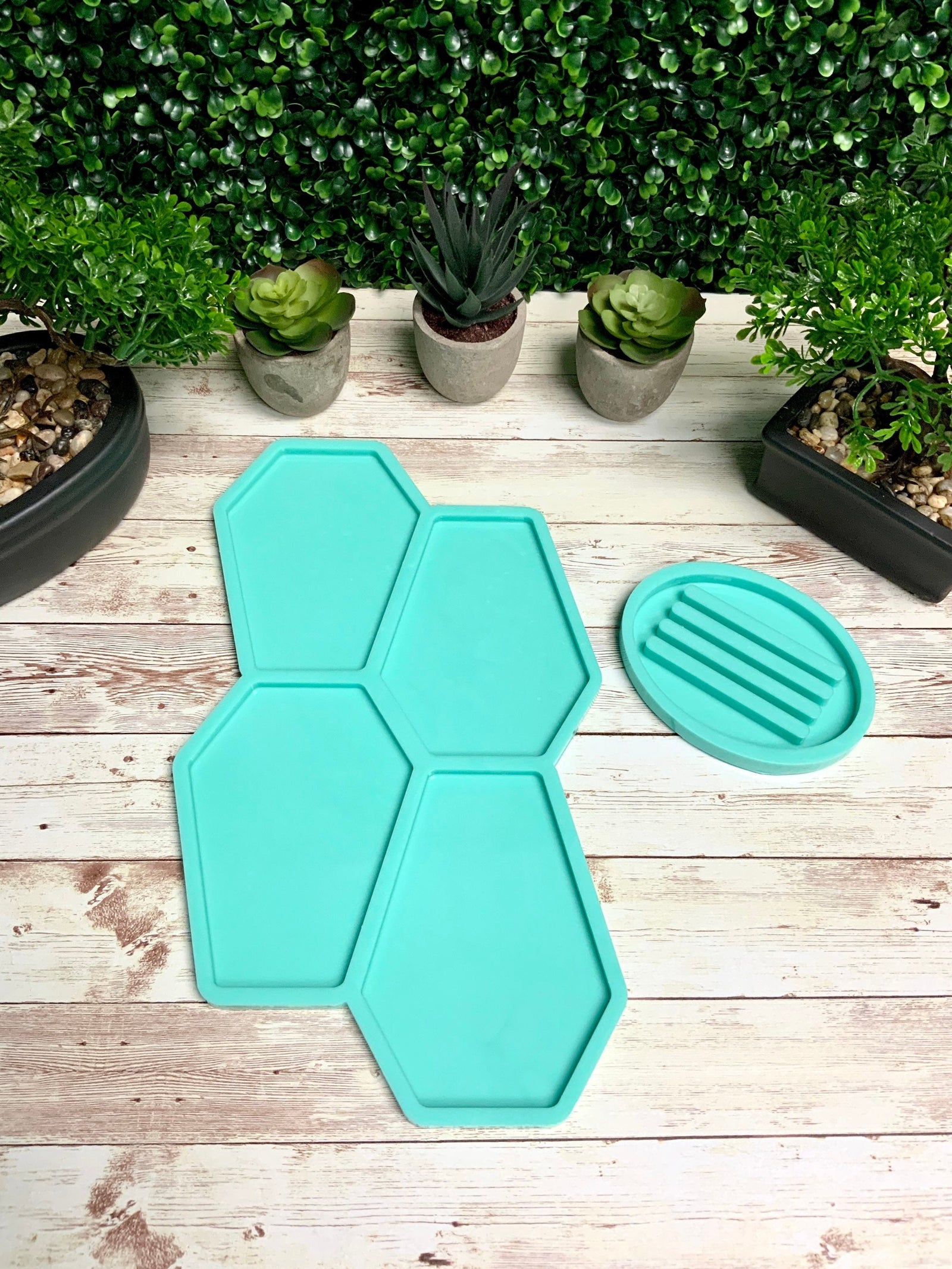 Coffin Coaster Mold Set | 4"x5.5" | Halloween Mold