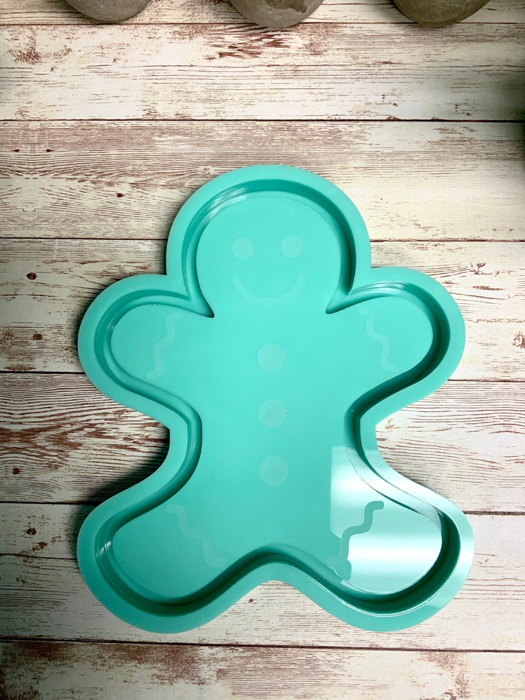 Gingerbread Man Tray Mold, Christmas Mold, Holiday Mold