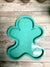 Gingerbread Man Tray Mold, Christmas Mold, Holiday Mold