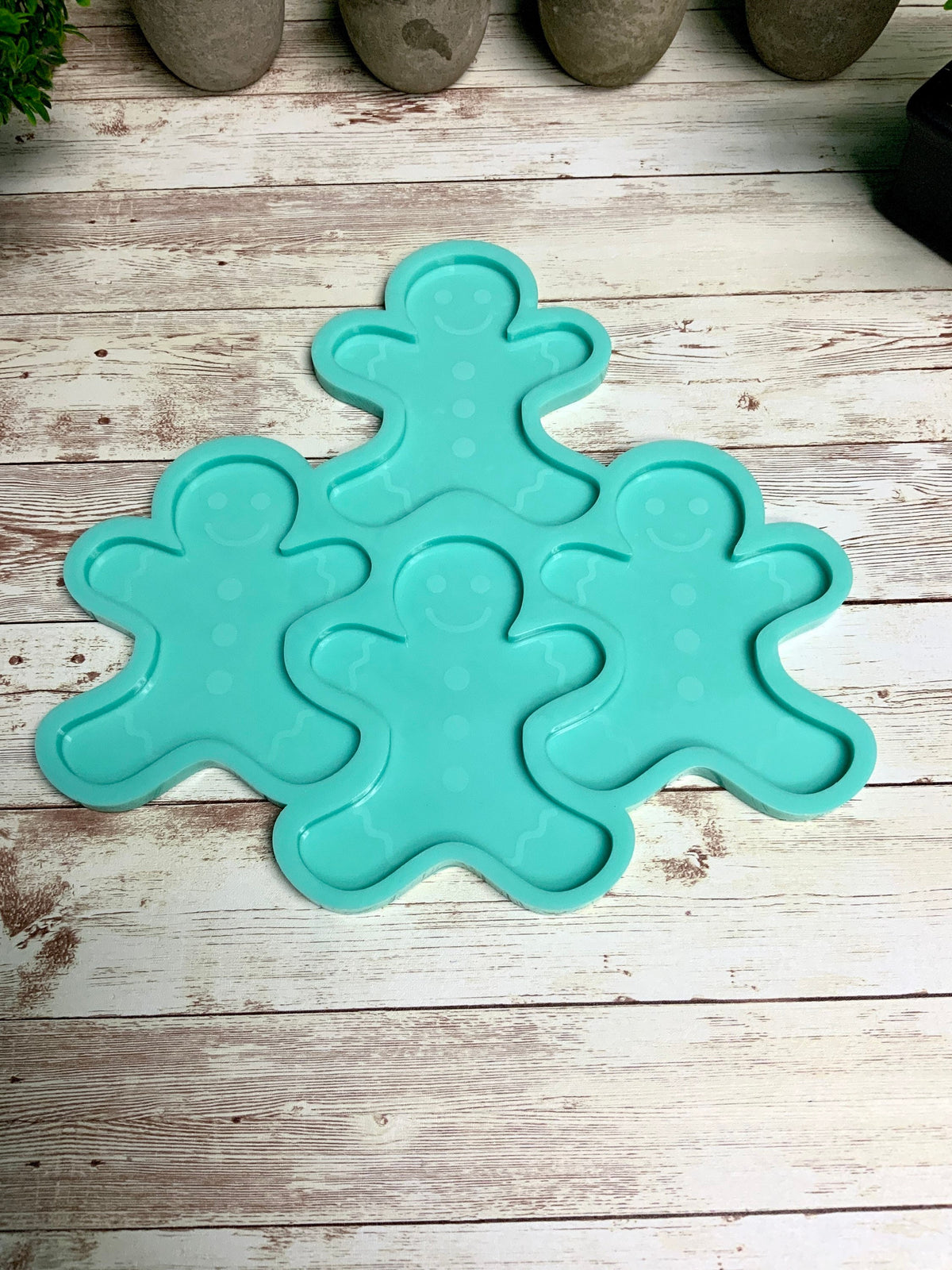 Gingerbread Man Coaster Mold, Christmas Mold