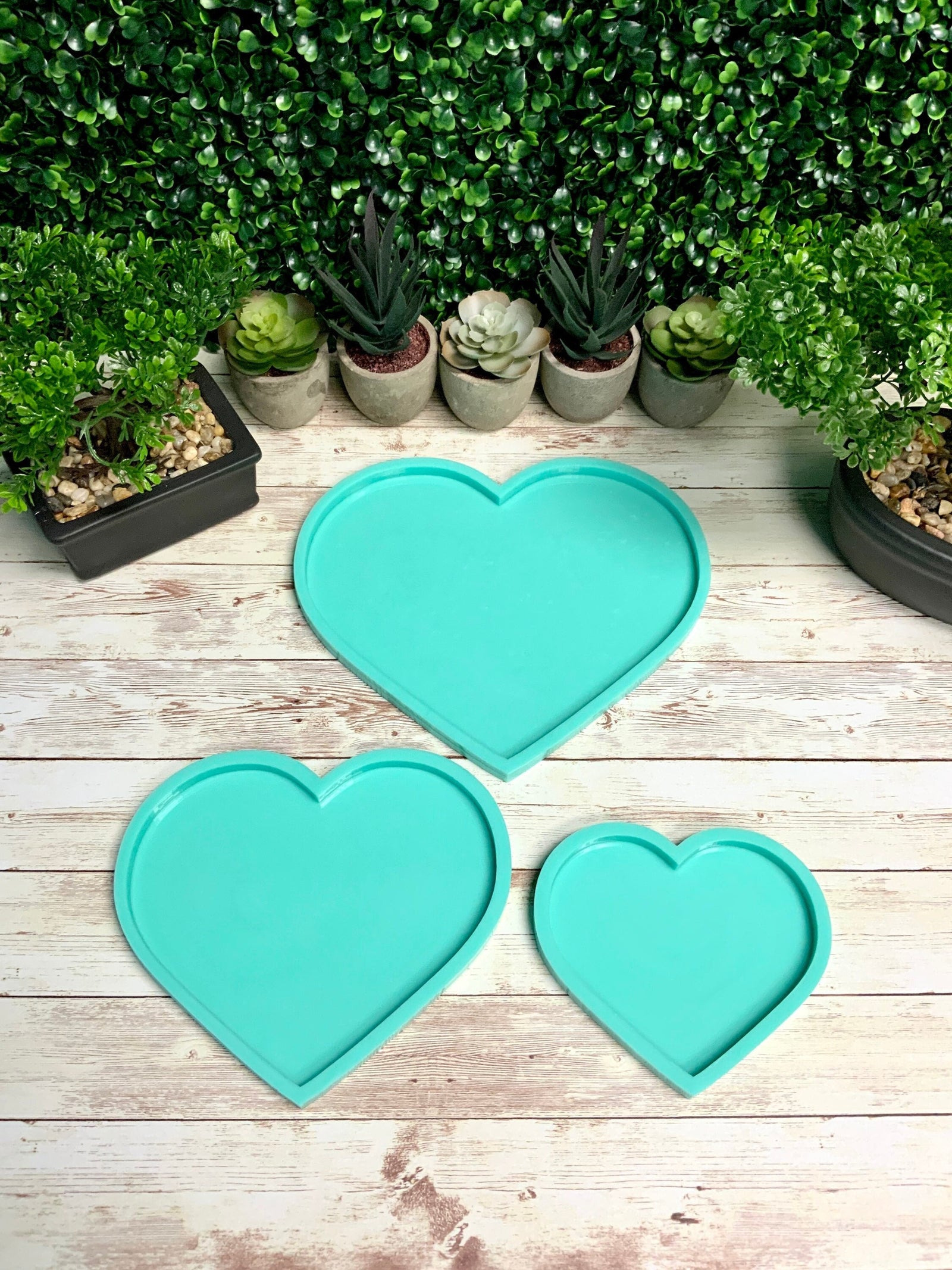 Heart FLAT Molds | 5", 7", 9" | Valentines Mold