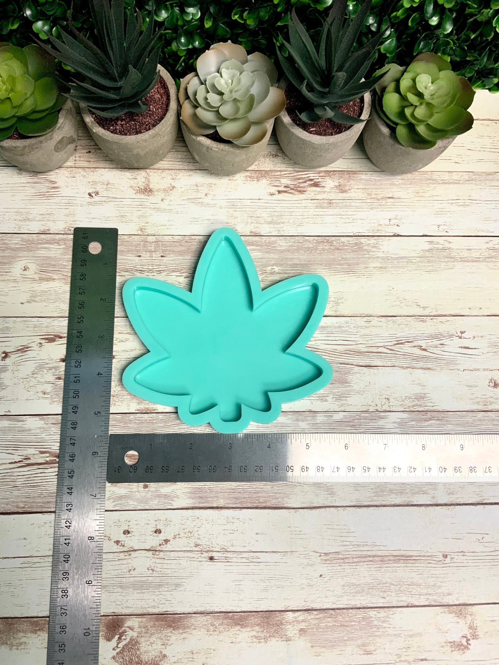 Weed Pot Leaf FLAT Silicone Mold | 5”, 7”, 9” |