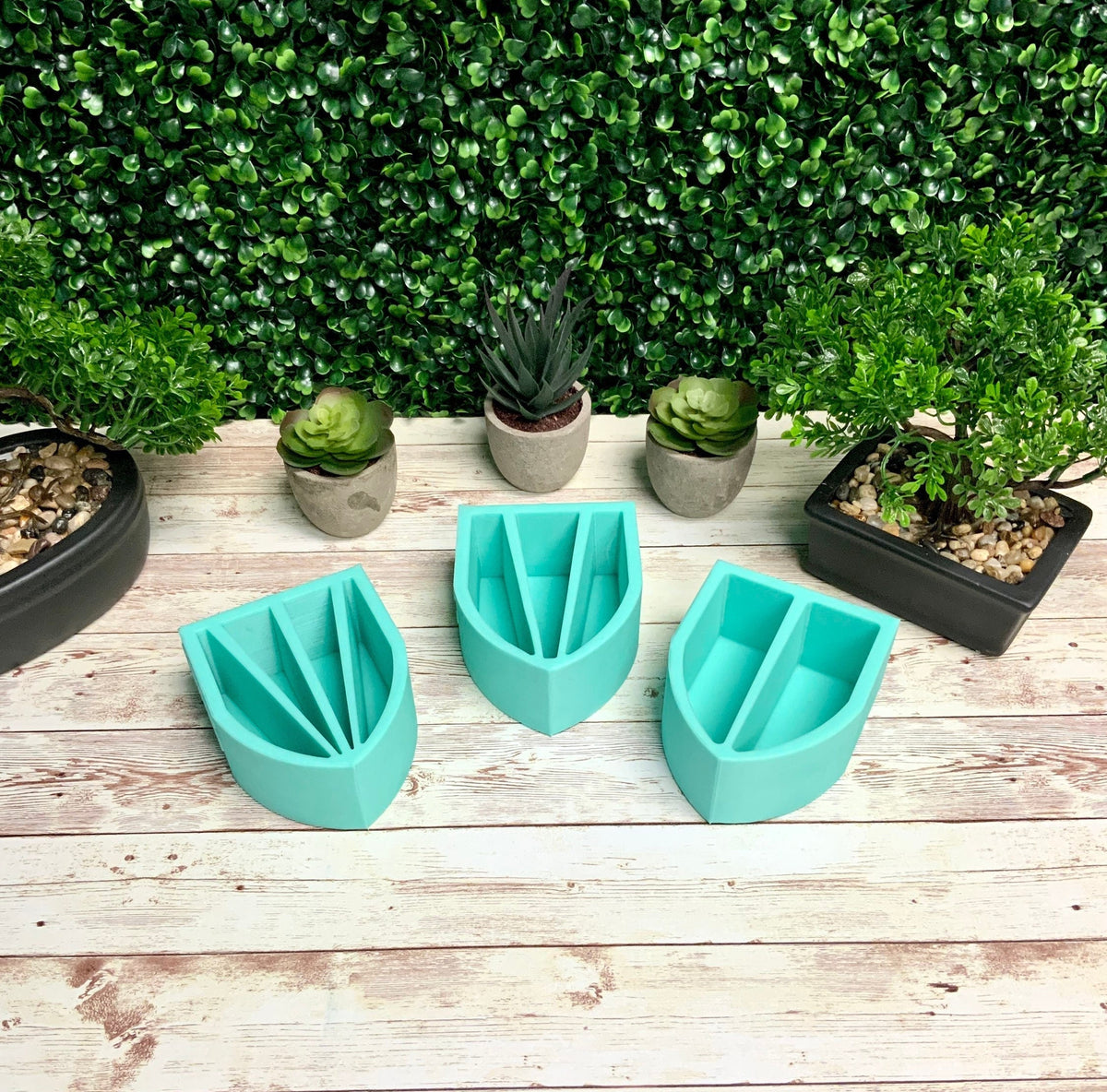 Silicone Split Pouring Cups with Dividers for Resin/Acrylic Paint Pouring, 3 SIZES