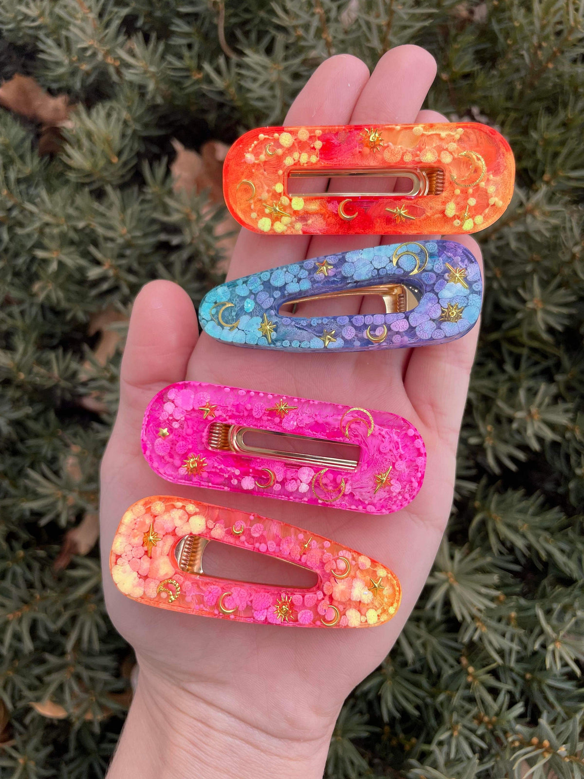 Hair Clip Mold | 6 Styles | Barrette Resin Mold