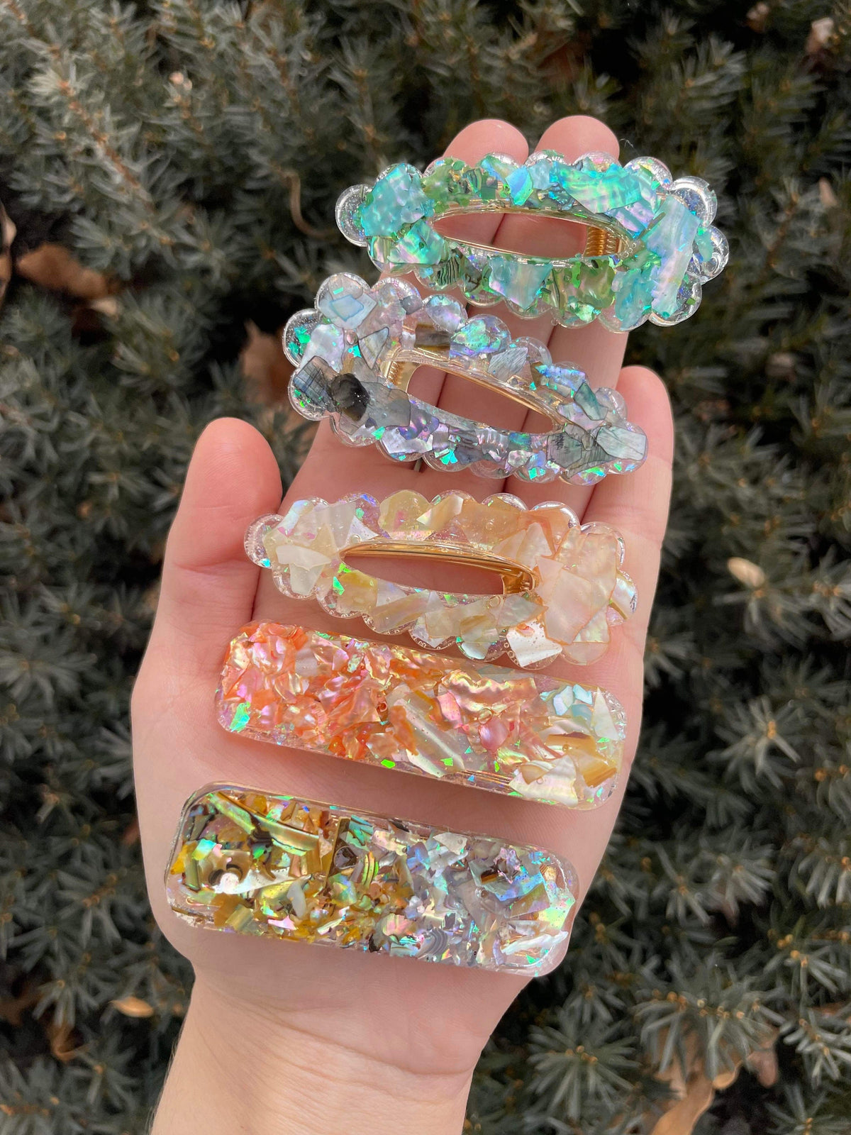 Hair Clip Mold | 6 Styles | Barrette Resin Mold