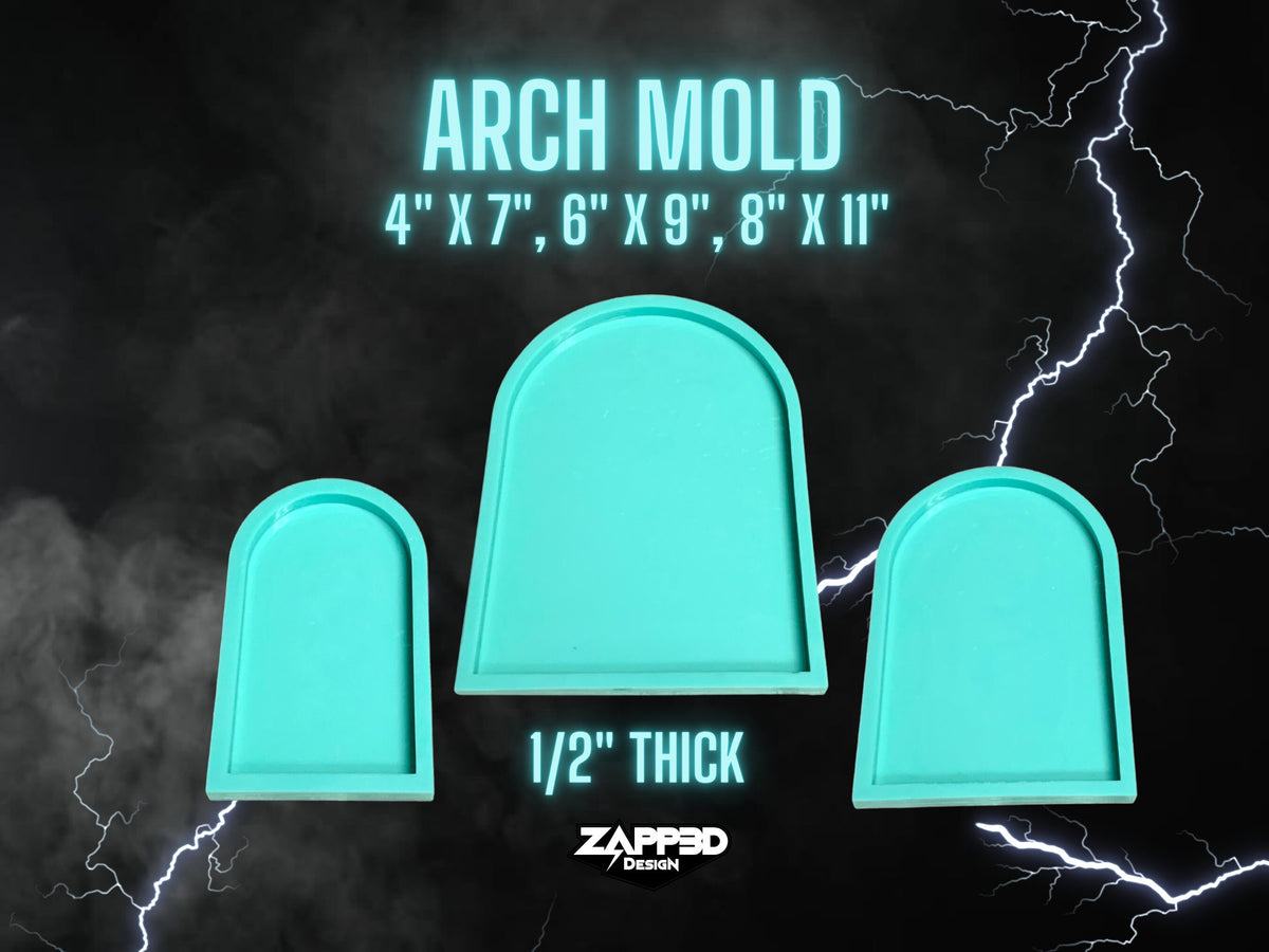 Arch Mold | 3 Sizes | Arch Tray Mold, Flat Mold