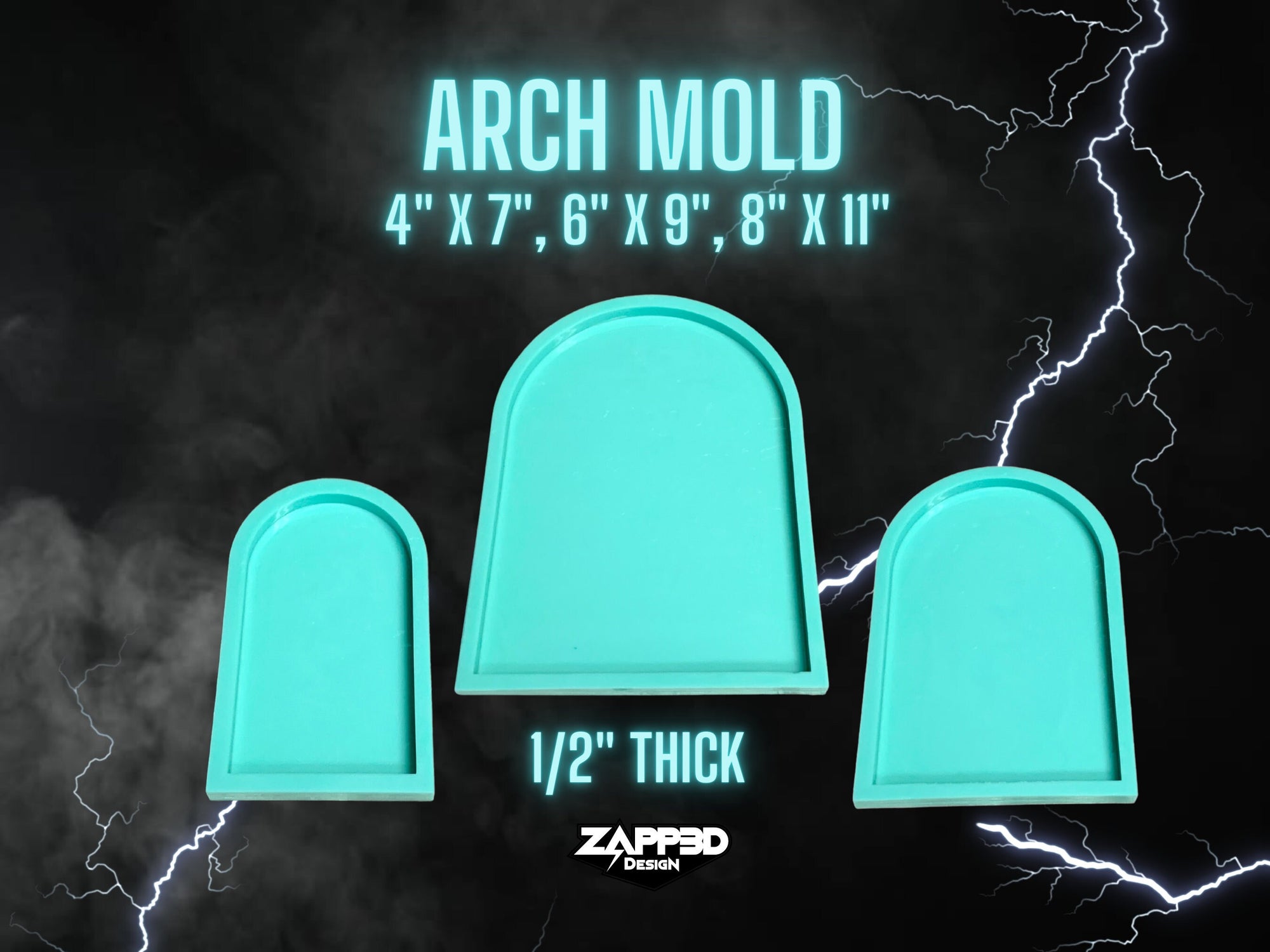 Arch Mold | 3 Sizes | ULTRA QUALITY MOLD, Arch Tray Mold, Flat Mold, Deep Mold