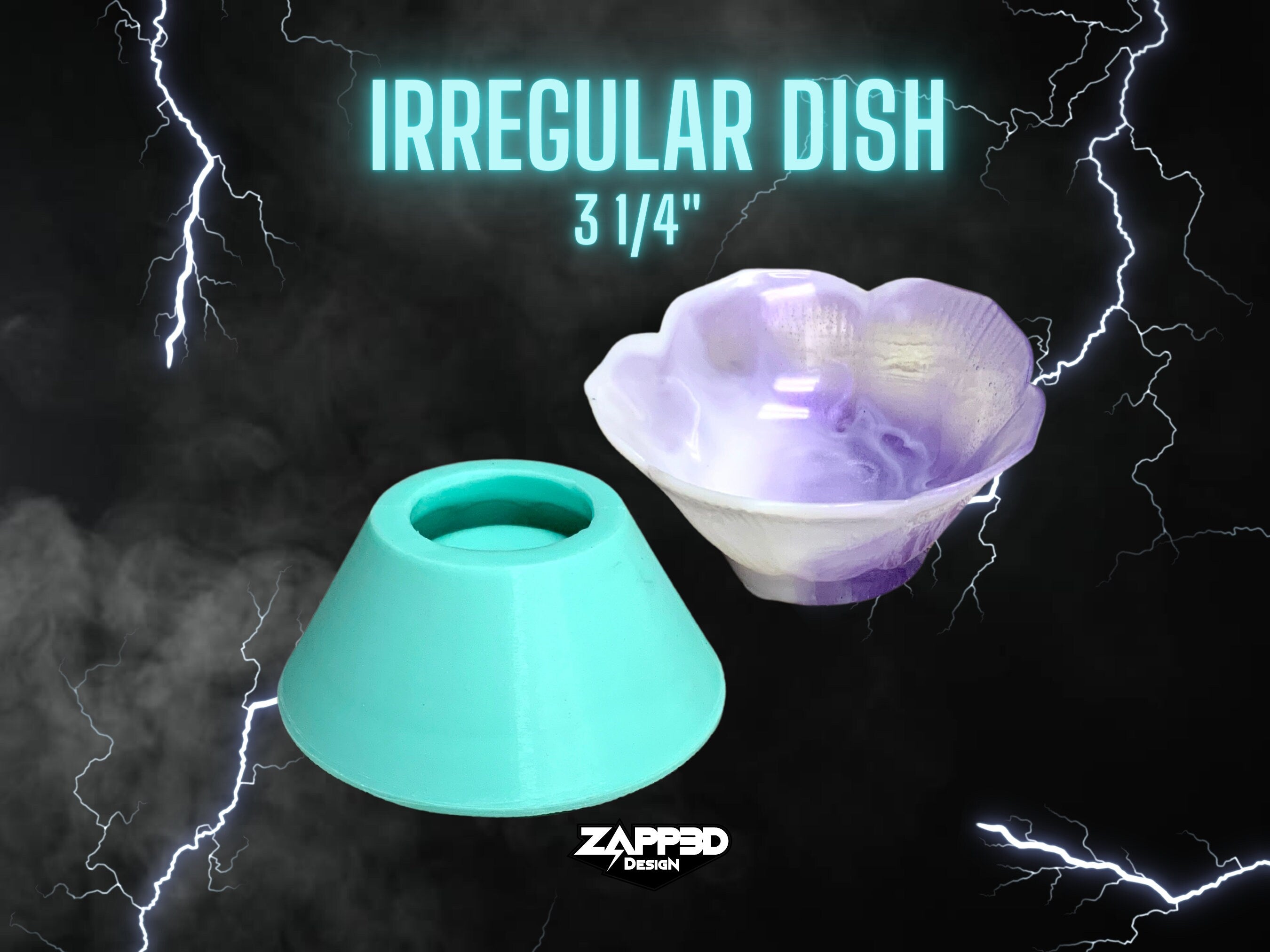 Irregular Dish Mold, Bowl Mold, Resin Dish Mold, Trinket Dish Mold, Je -  Zapp3D Design LLC
