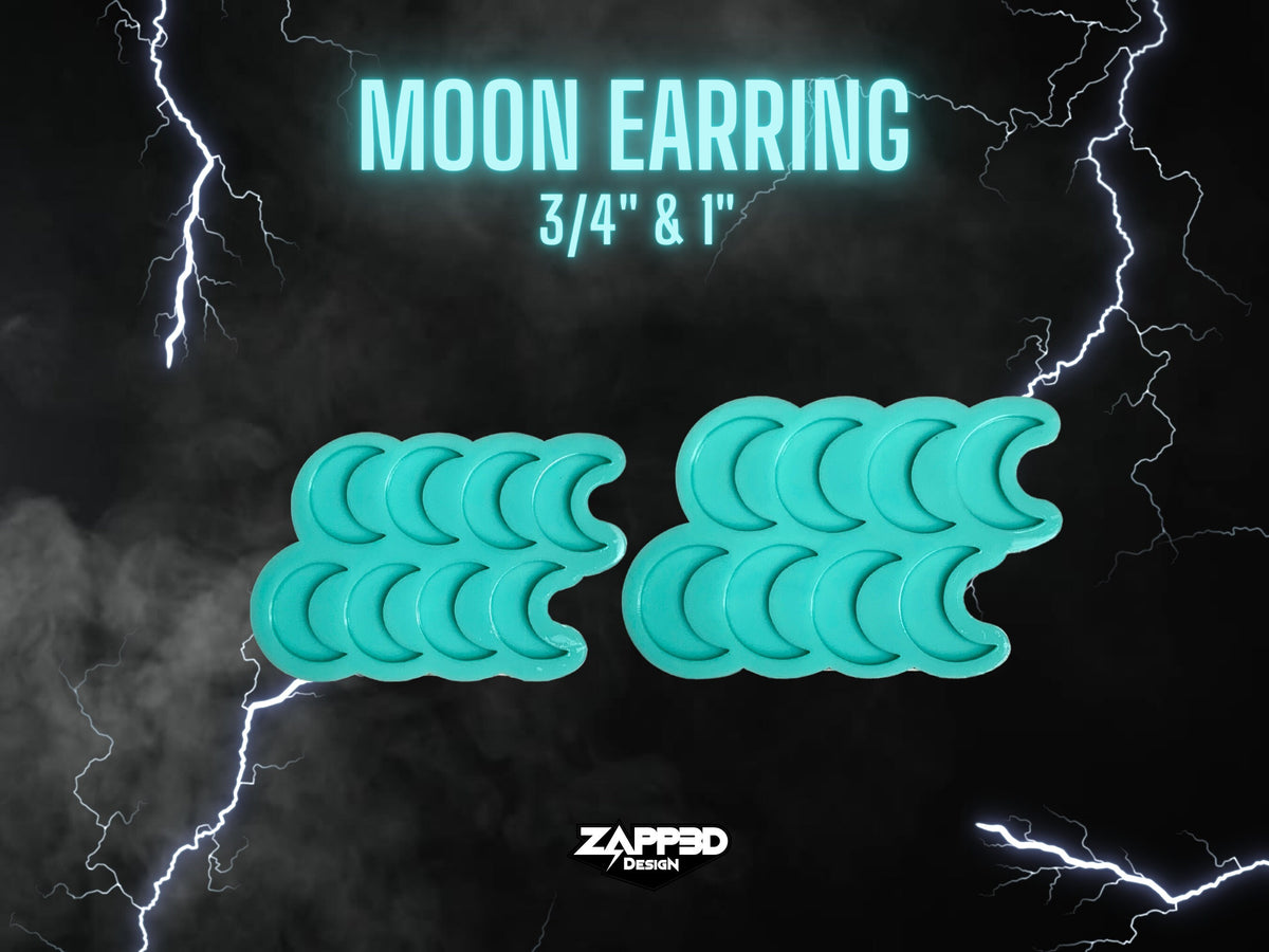 Moon Earring Molds, 2 Sizes