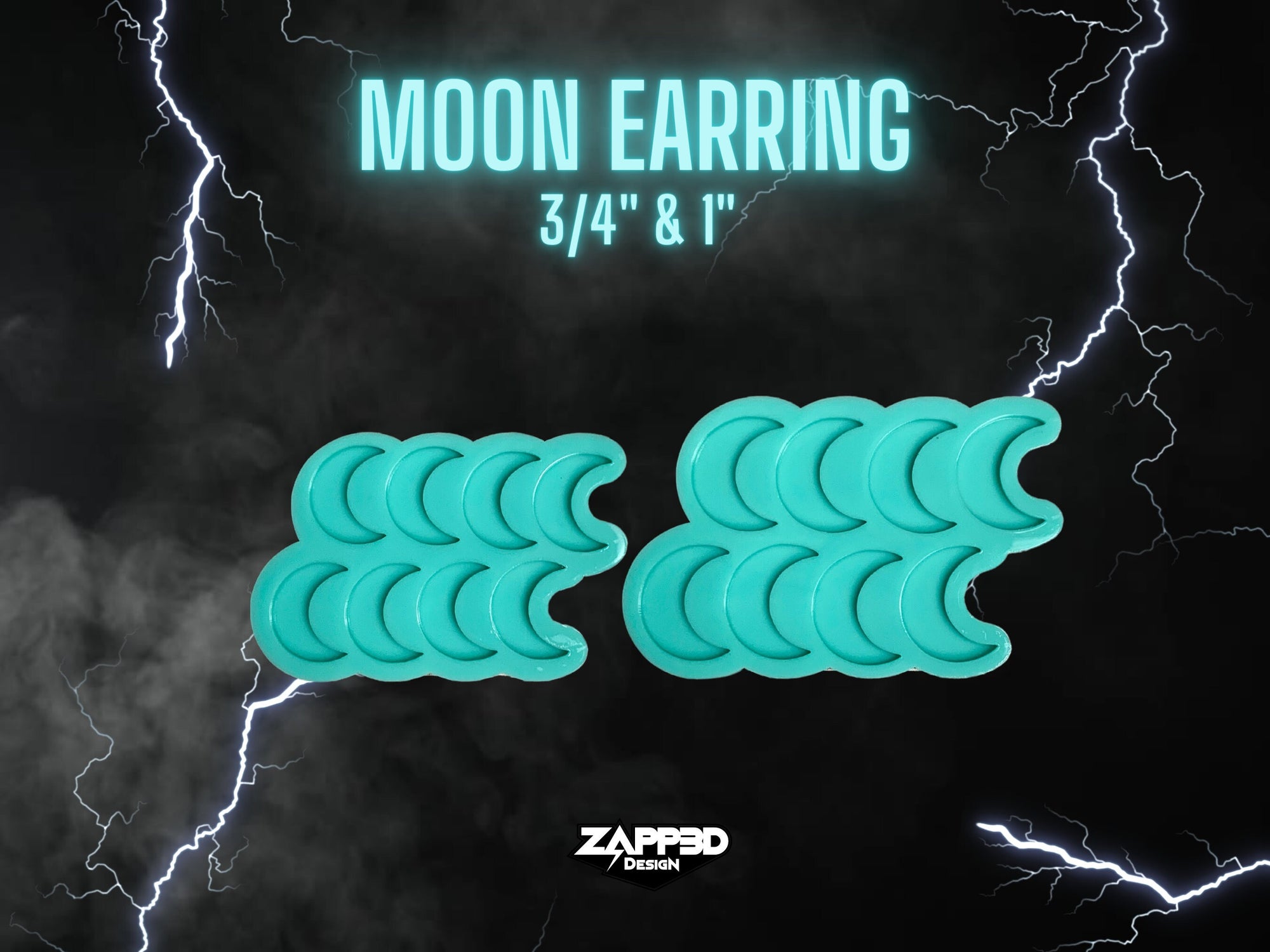 Moon Earring Molds, Resin Earring Molds, Earring Silicone Molds for Resin, Mini Earring Molds, Moon Molds