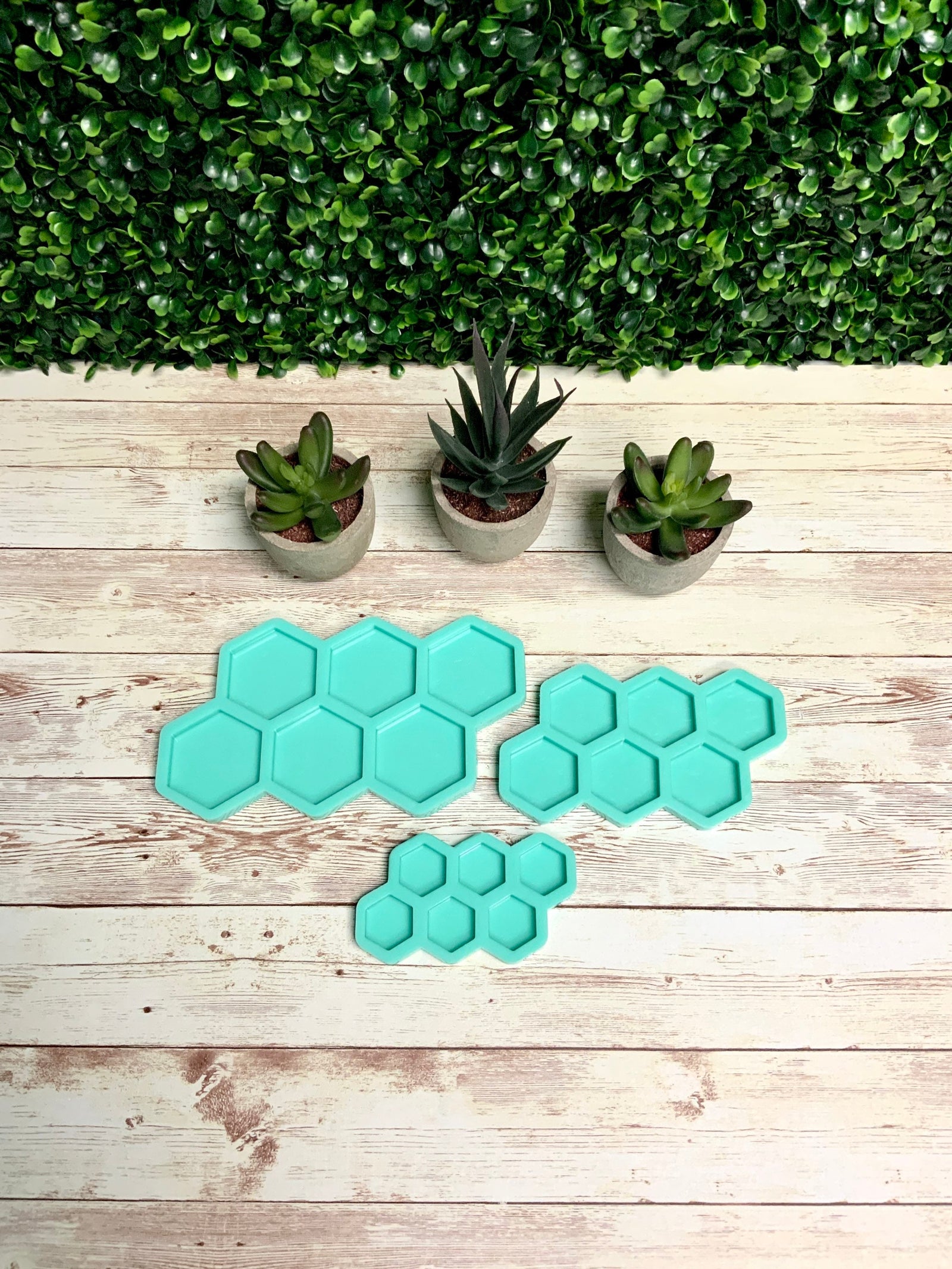 Hexagon Mold | 1", 1.5", 2" | Earring Mold, Keychain Mold, Magnet Mold