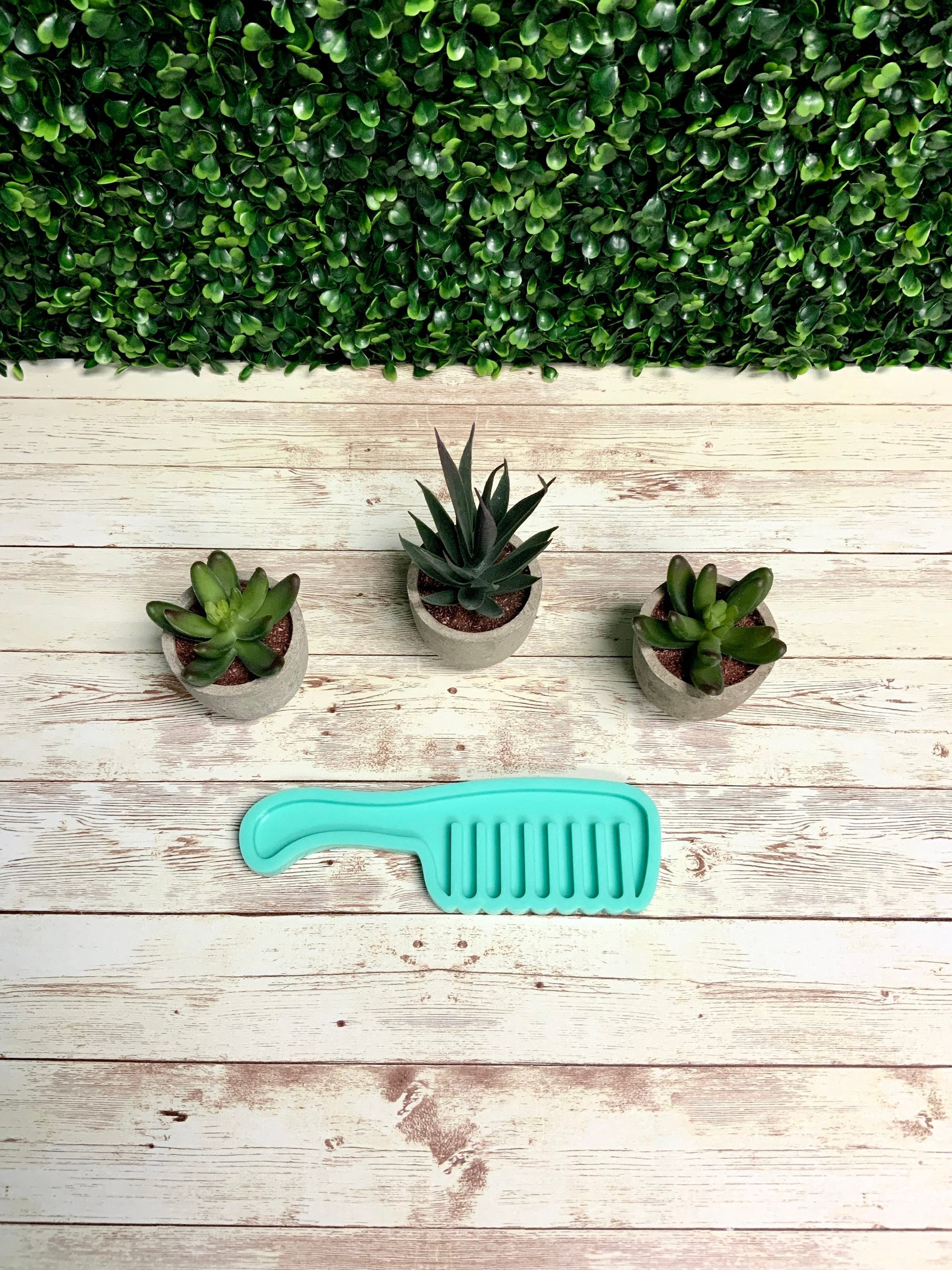 succulent hair comb Comb Mold | 7"x 2" | Hair Comb Mold